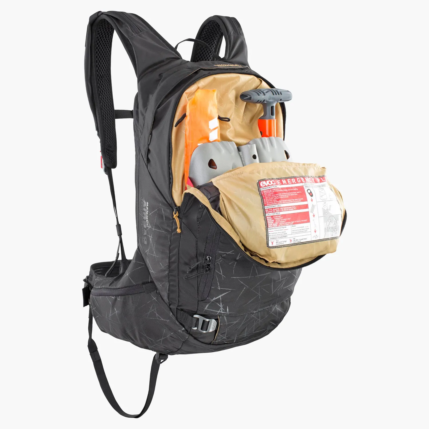 Evoc Line R.A.S. Protector 22 lawinerugzak zwart 22L