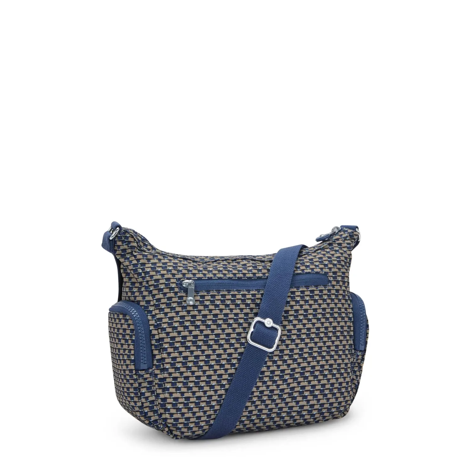 Kipling Gabb S crossbody tas Medium Blue on Wire met sleutelkoord