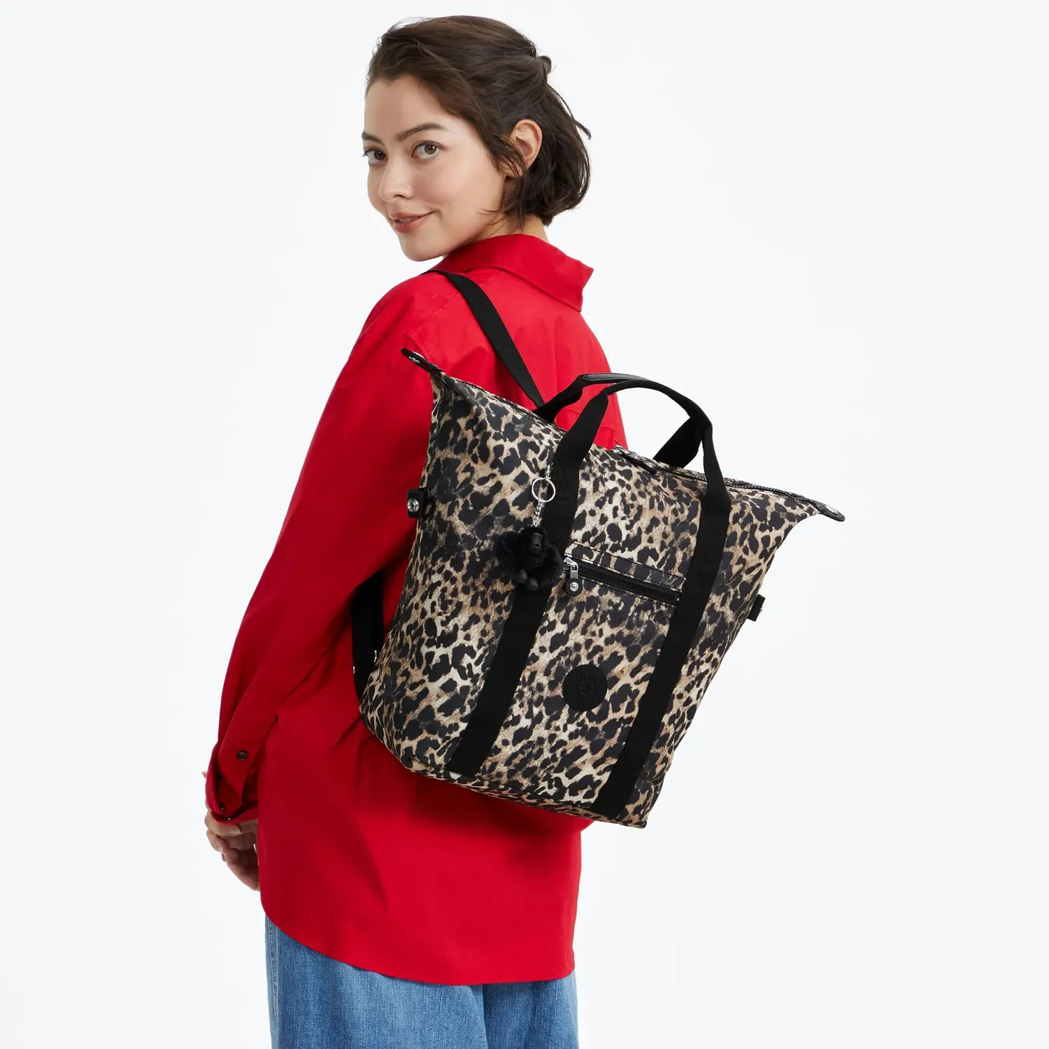 Kipling New Art rugzak medium Wild Leopard 15 inch