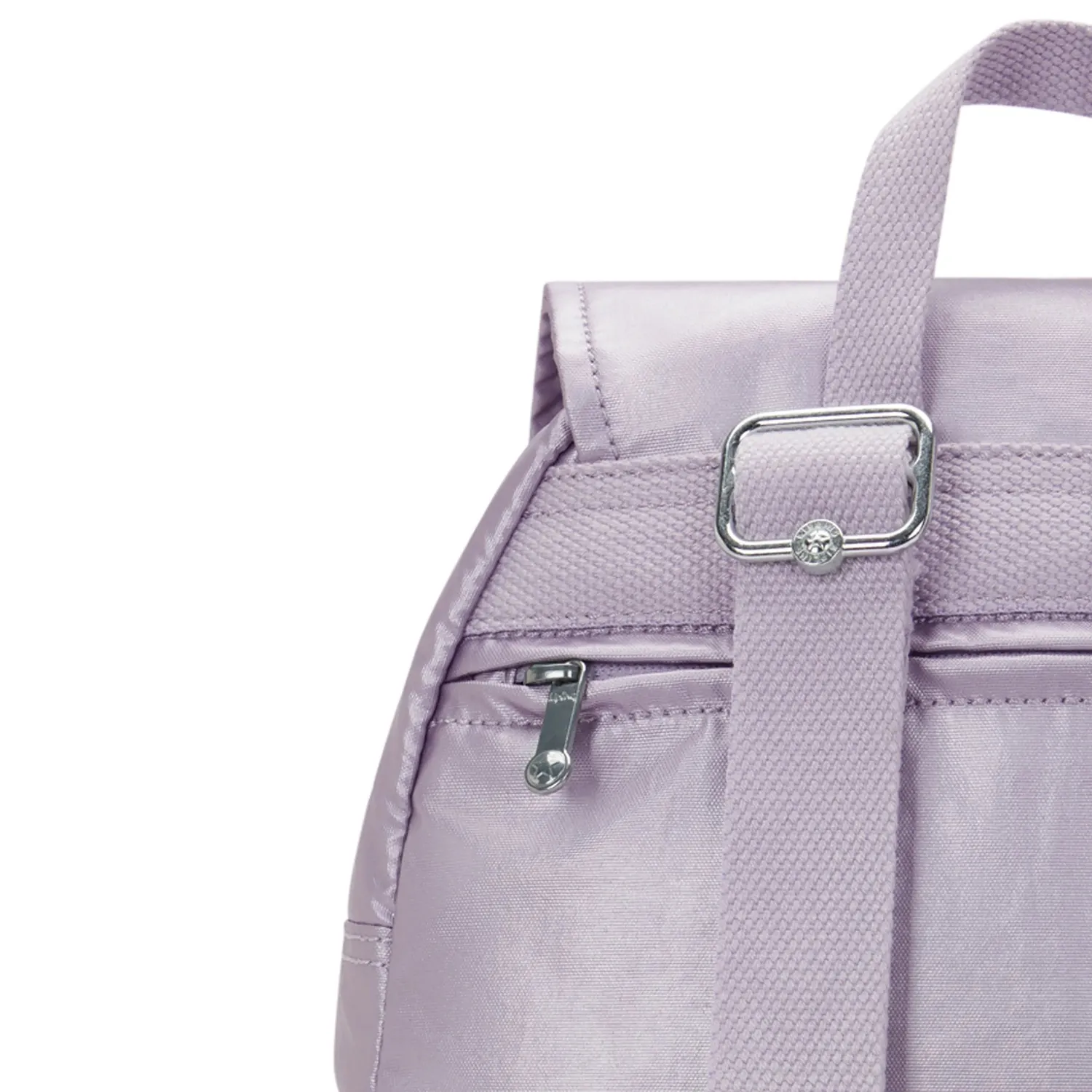 Kipling City Zip S rugzak Lilac Moon Metallic klein metallic