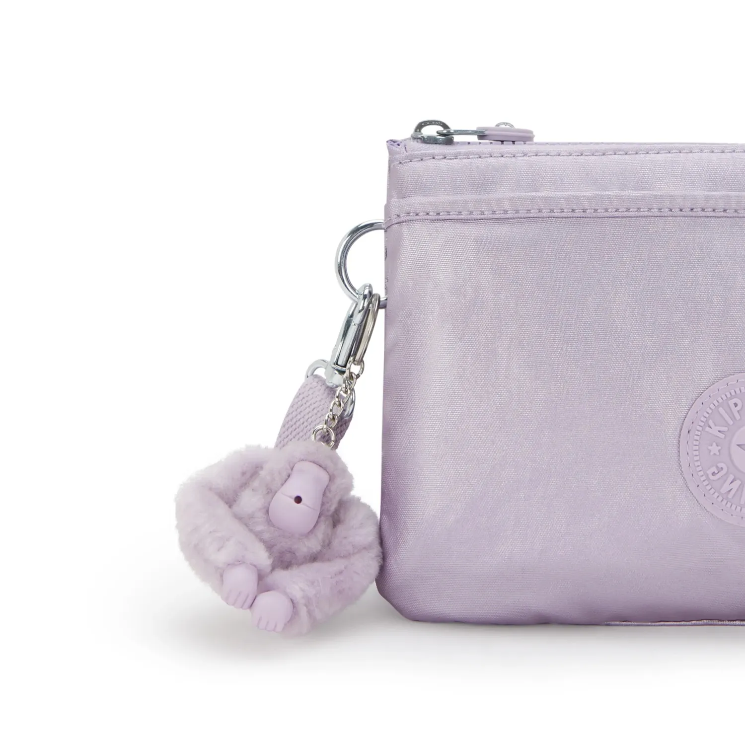 Kipling Riri crossbodytas Klein Lilac Moon Metallic glans