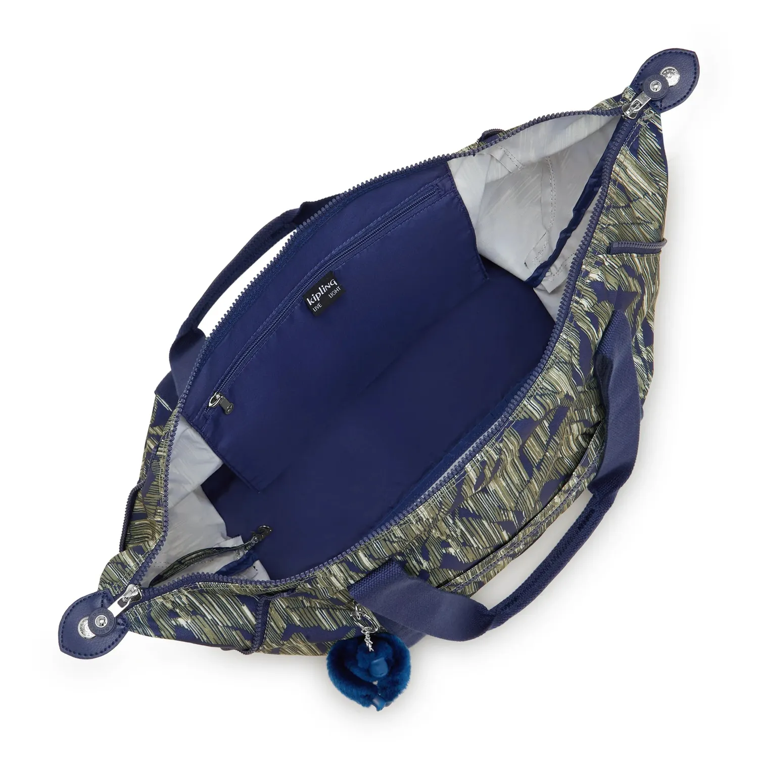 Kipling Art M draagtas Striped Grasses groot gestreept