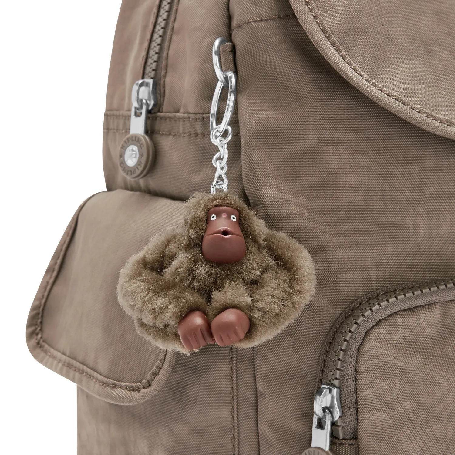 Kipling City Pack S rugzak Klein True Beige waterafstotend