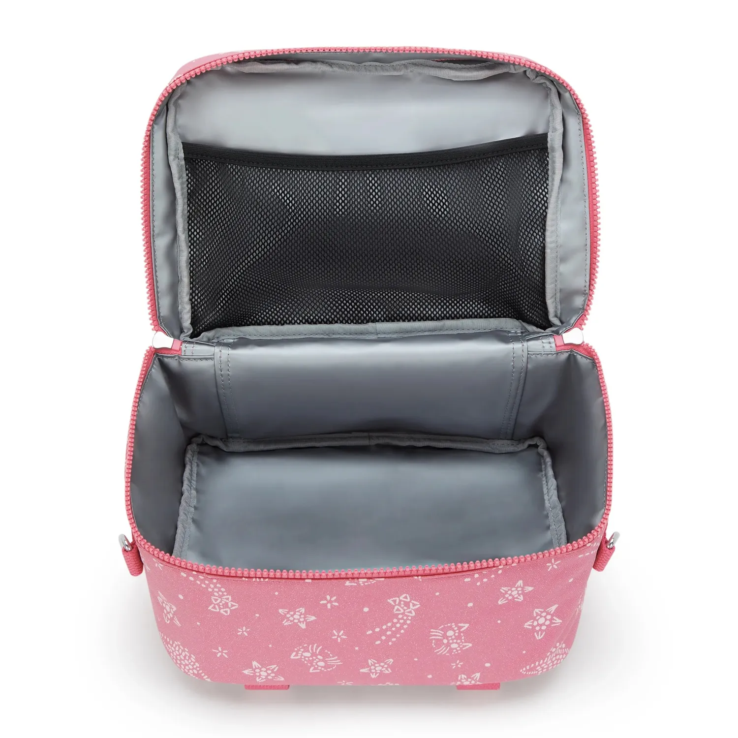 Kipling Miyo lunchtas Groot Glitter Cats geïsoleerd