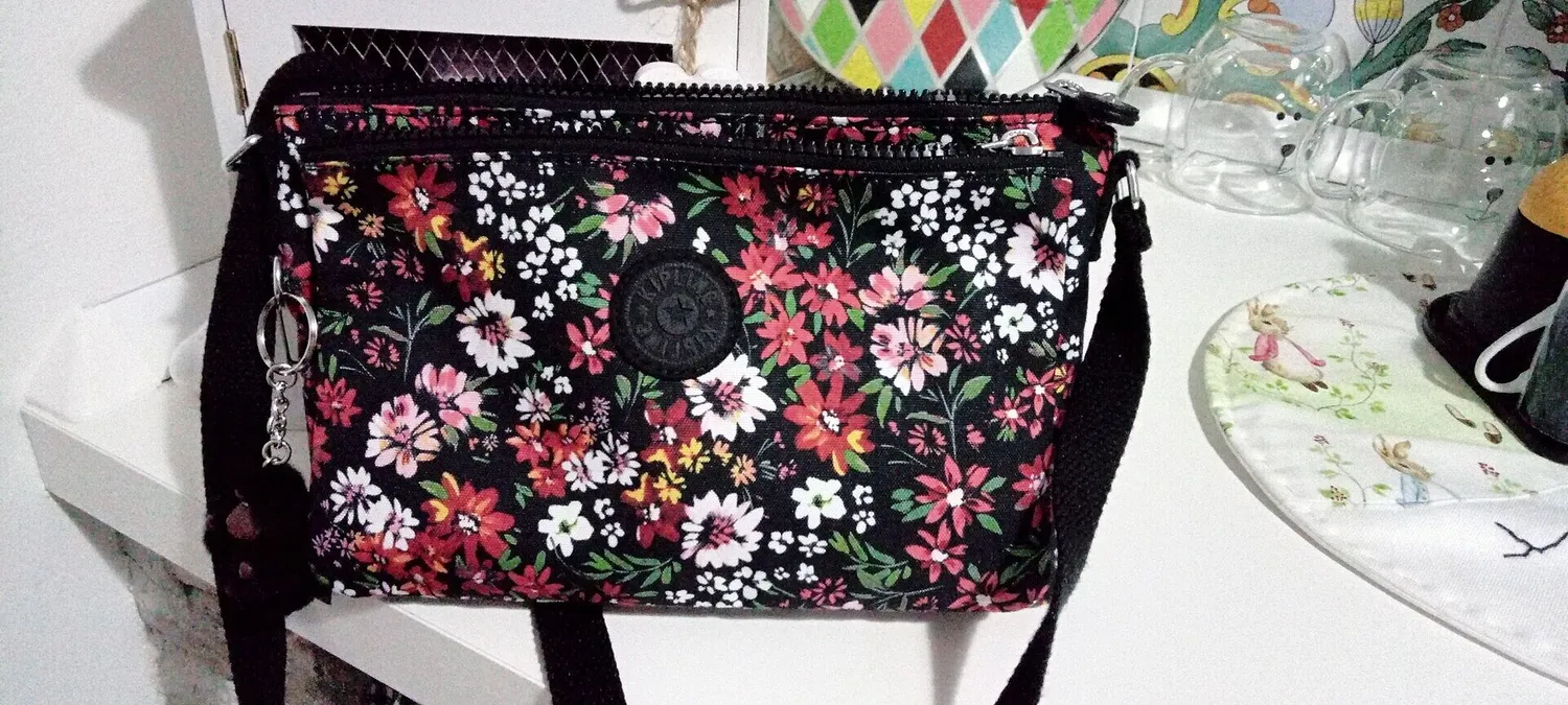 Kipling Mikaela schoudertas Cherry Tonal klein