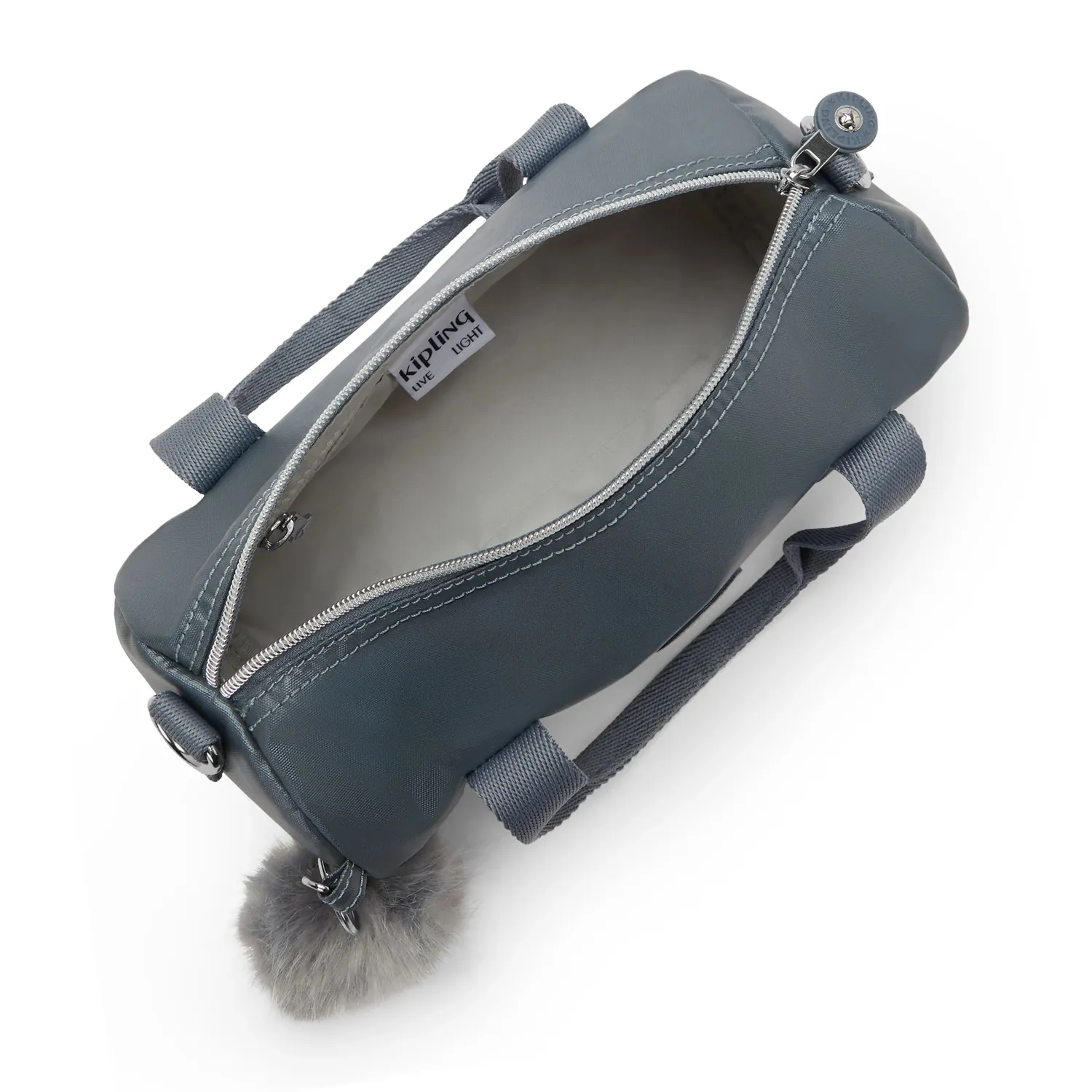 Kipling Linas schoudertas Warm Steel Metallic klein