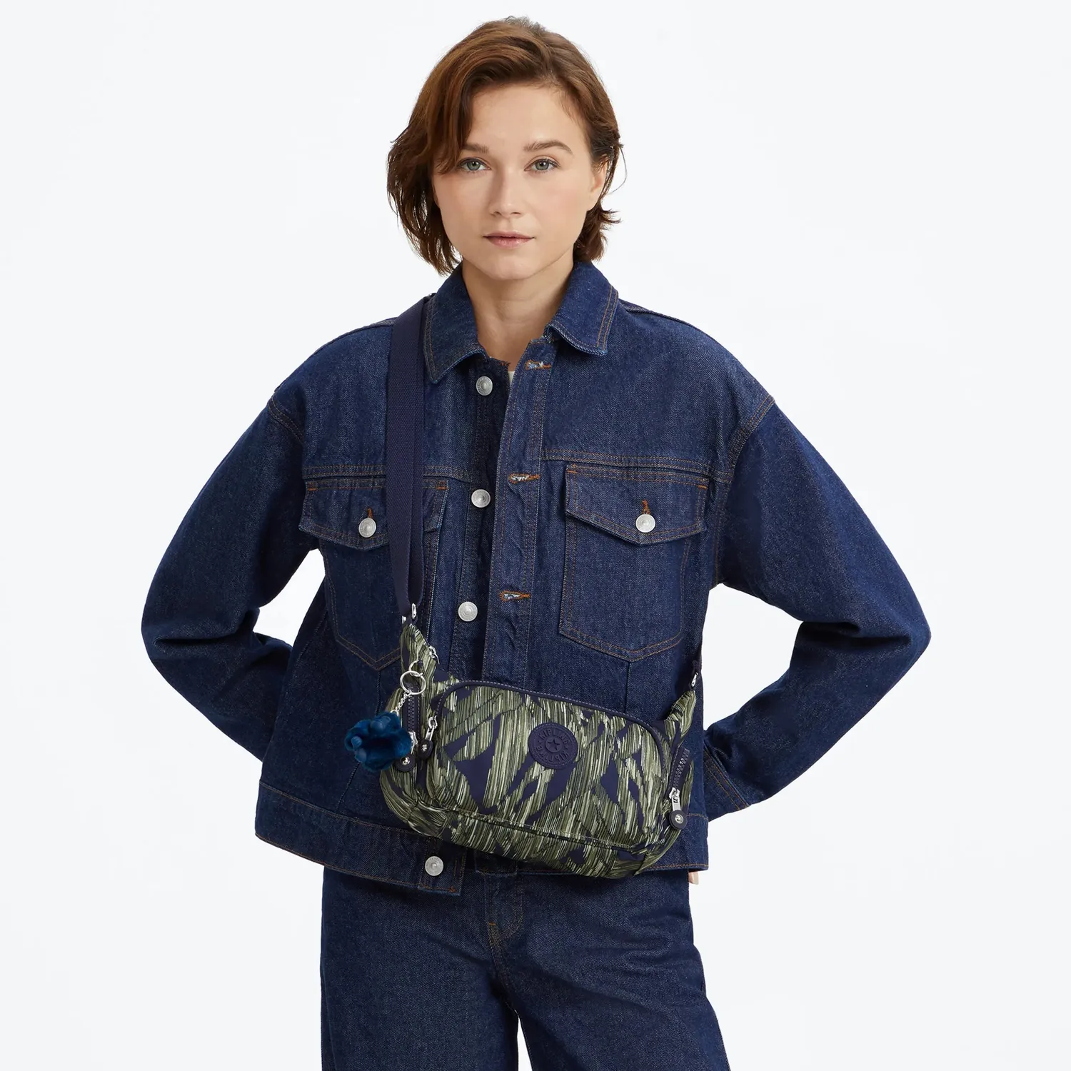 Kipling Gabbette S crossbodytas klein Striped Grasses licht