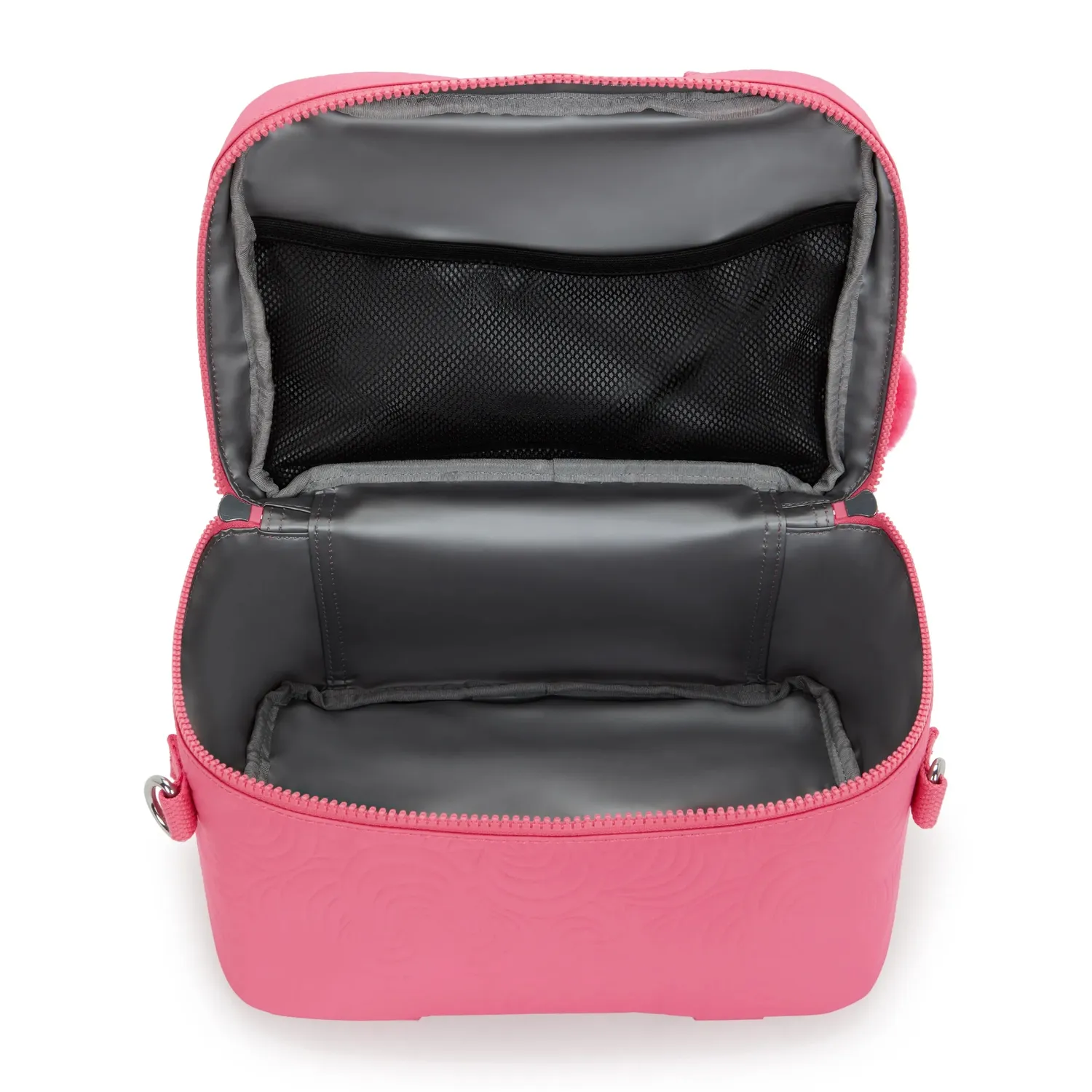 Kipling Miyo lunchtas Groot Pink Swirl Emboss geïsoleerd