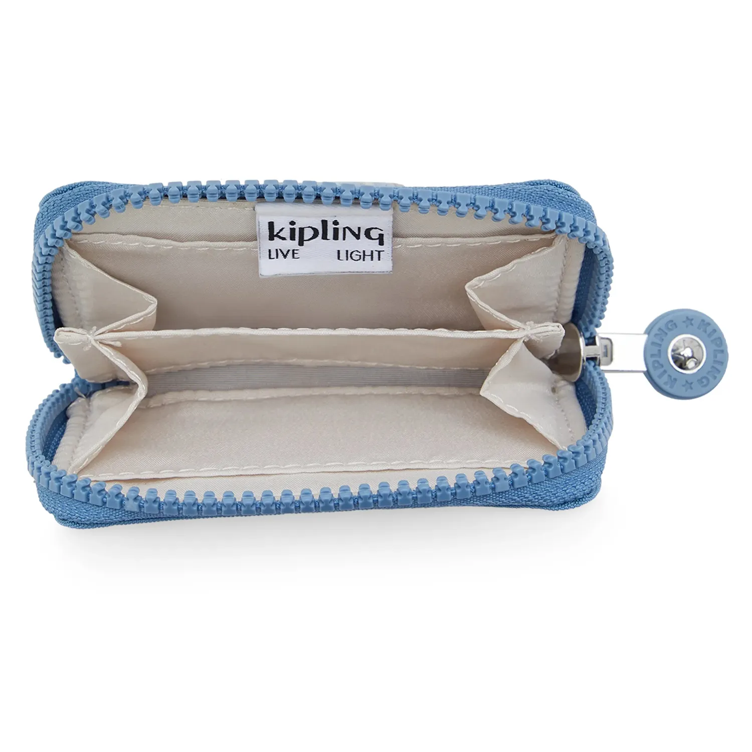 Kipling Cash Buddy portemonnee Klein Vintage Blue met ritsvak