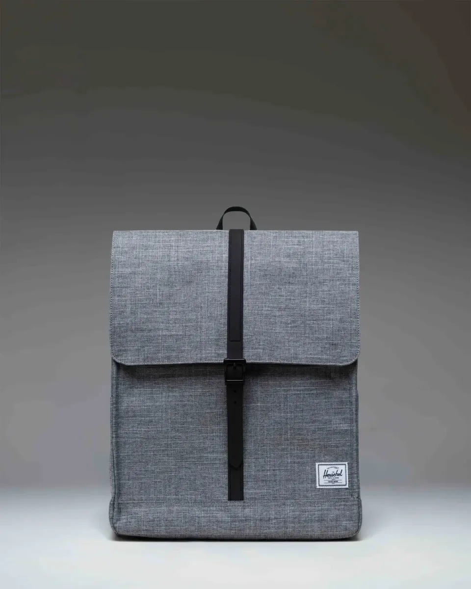 Herschel City rugzak Black gestroomlijnd
