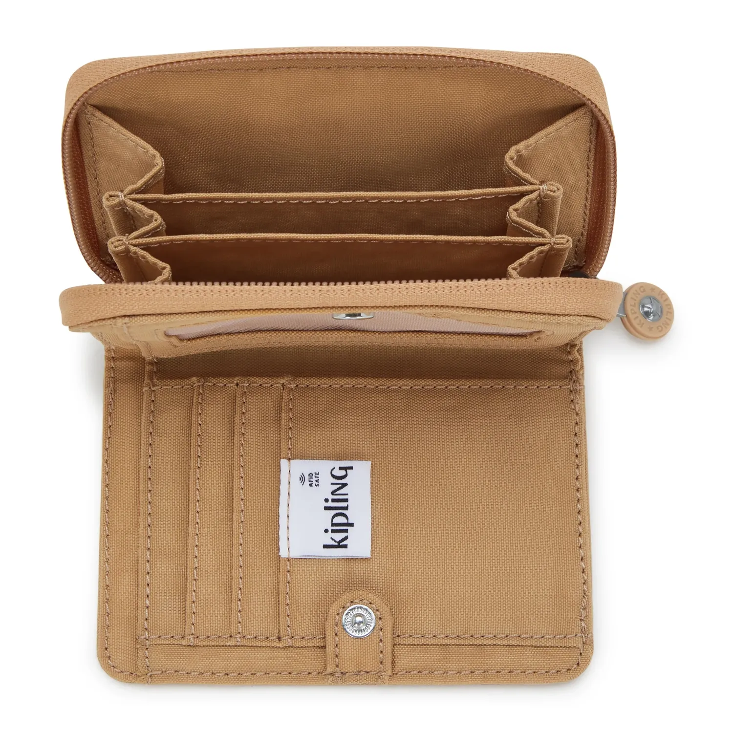 Kipling Money Love portemonnee Cookie Beige Medium RFID
