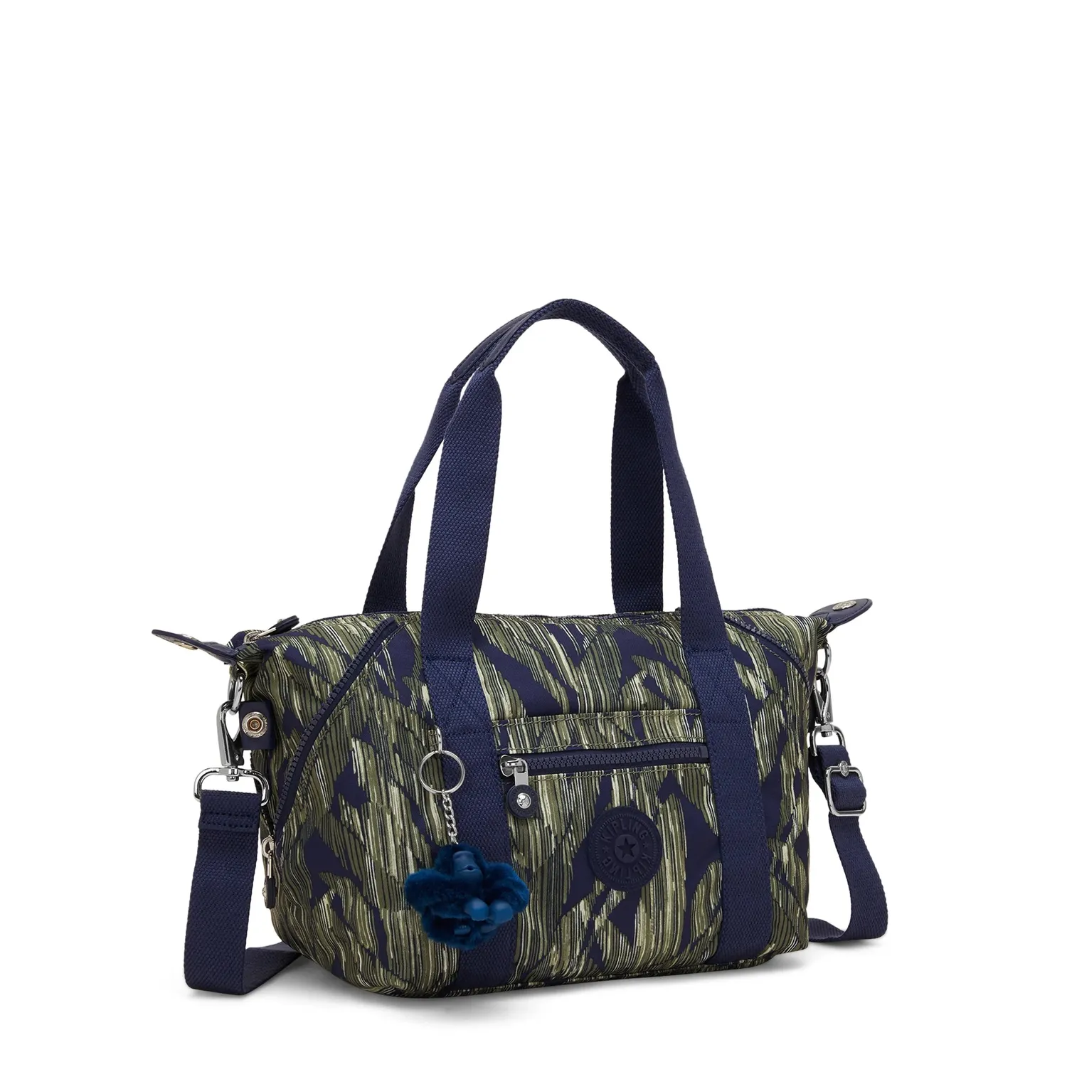 Kipling Art Mini schoudertas Striped Grasses klein extra vakken