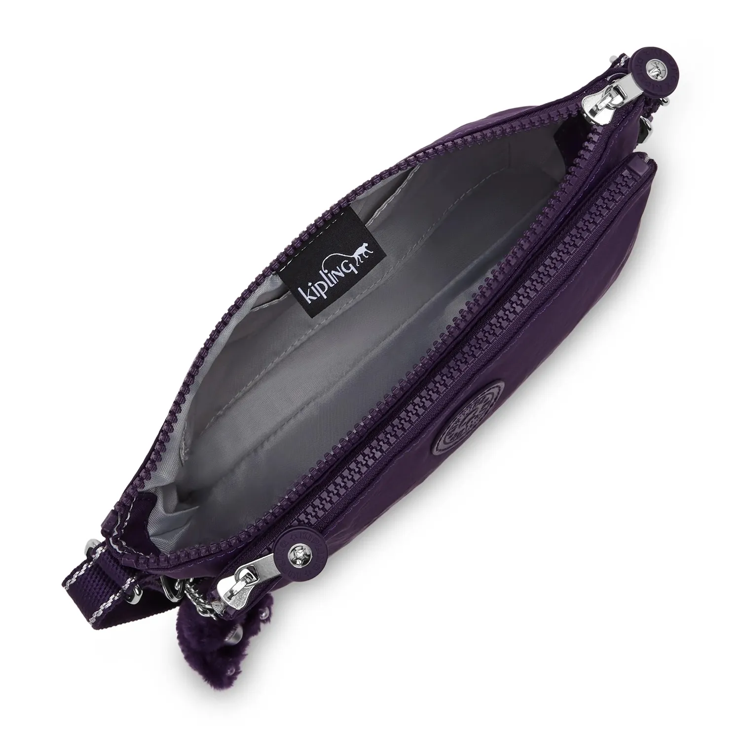 Kipling Mikaela schoudertas klein Regal Plum pruim
