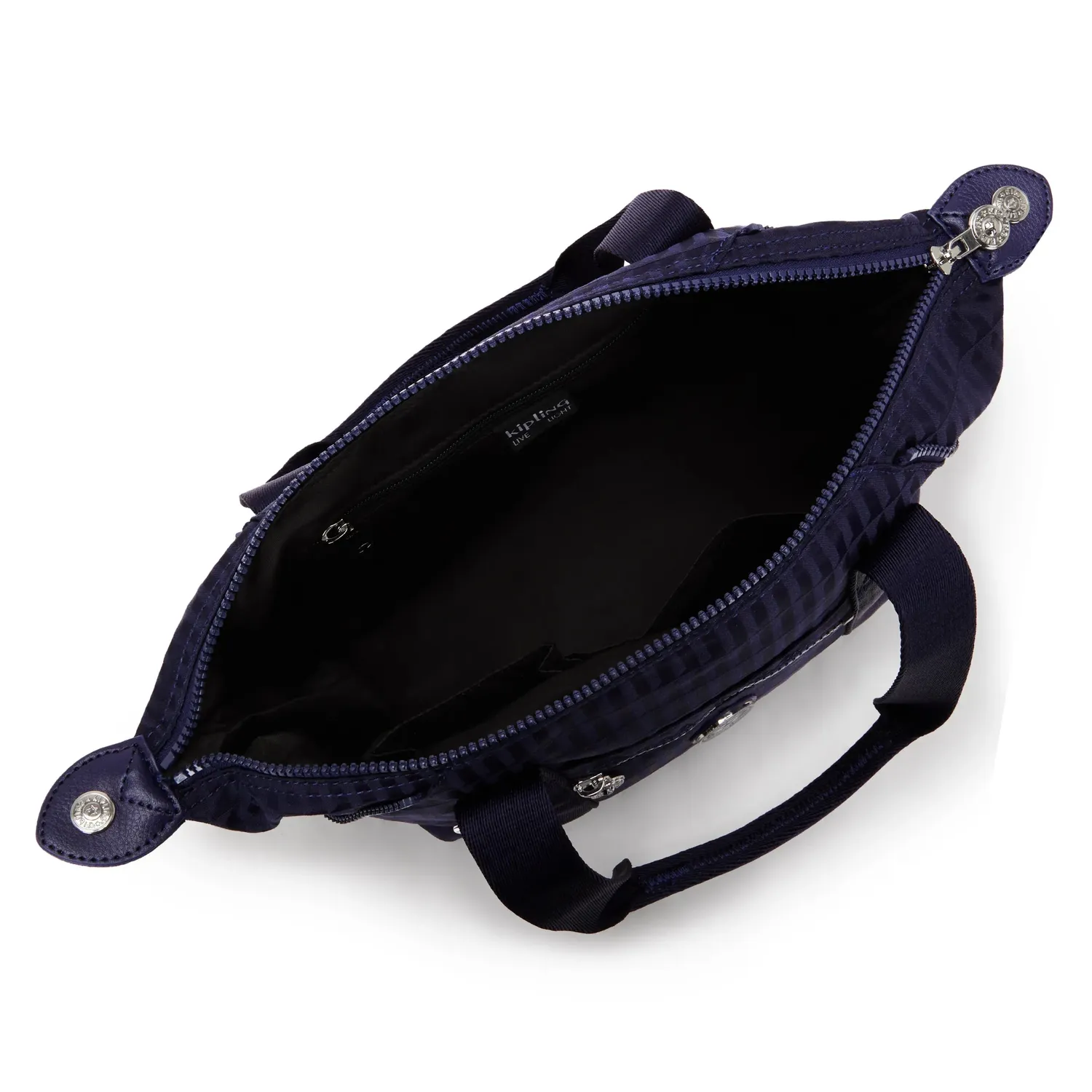 Kipling Art Mini schoudertas Night Tile Jacquard klein