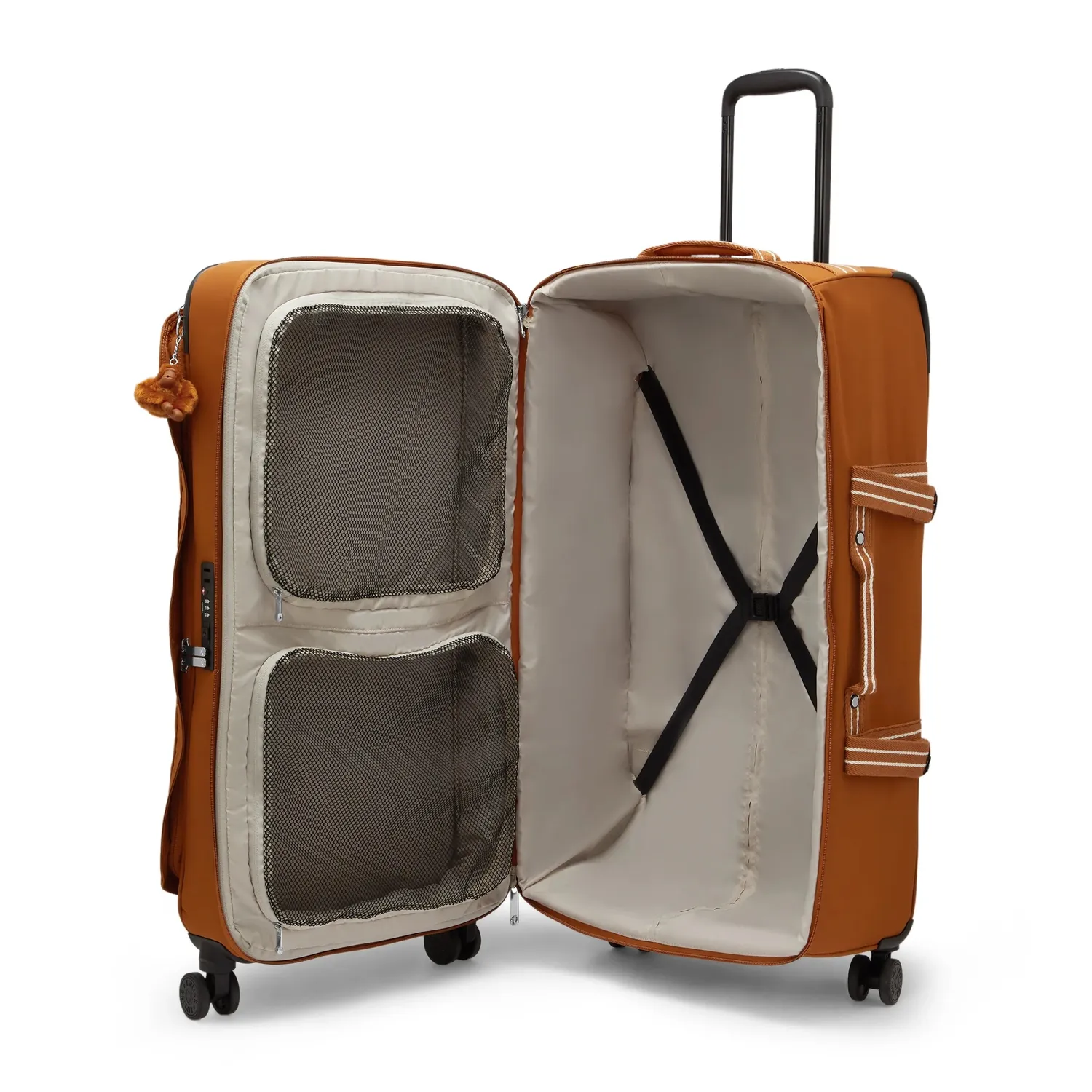 Kipling Spontaneous L koffer Groot Stylish Mokka TSA-slot
