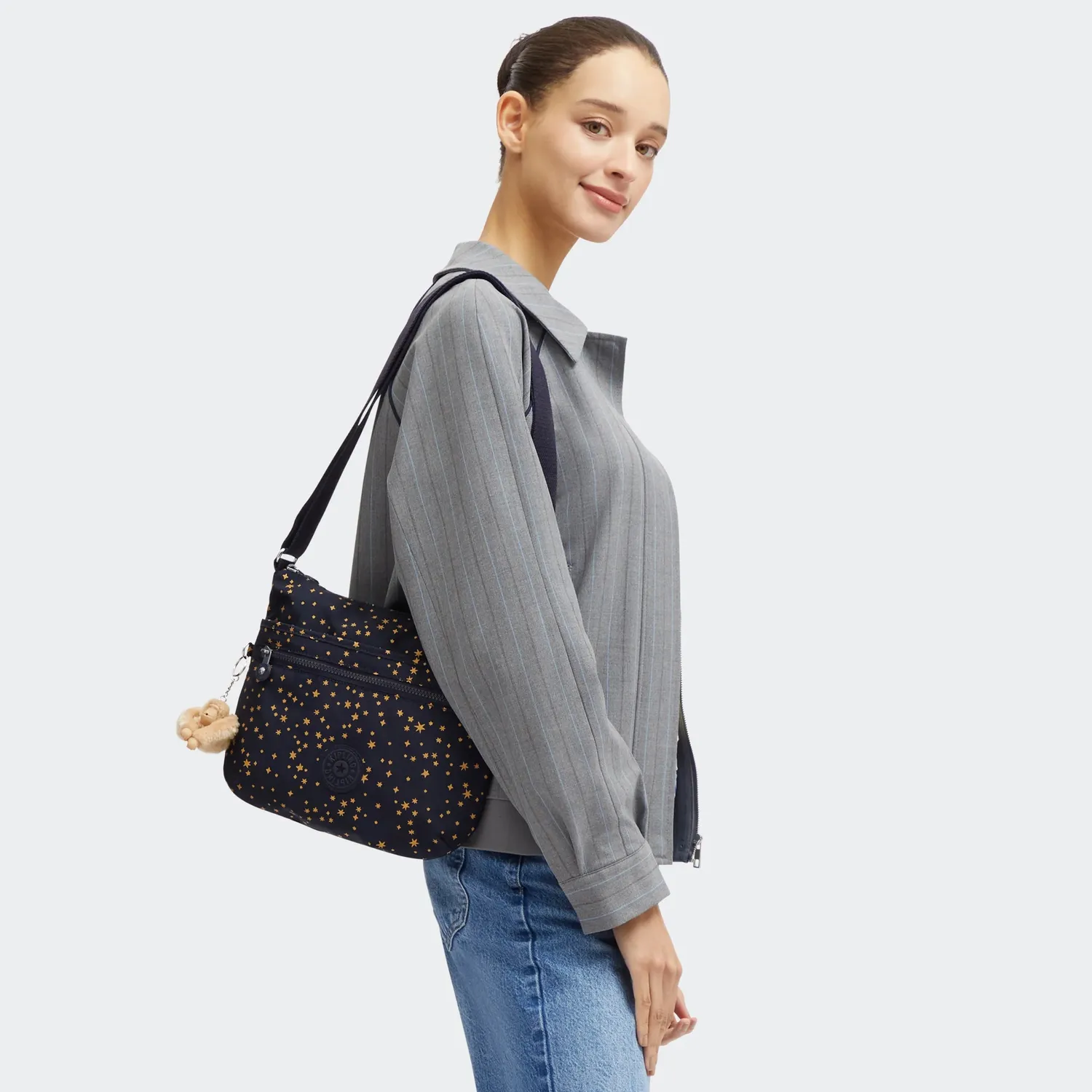 Kipling Arto schoudertas Medium Ultimate Stars licht