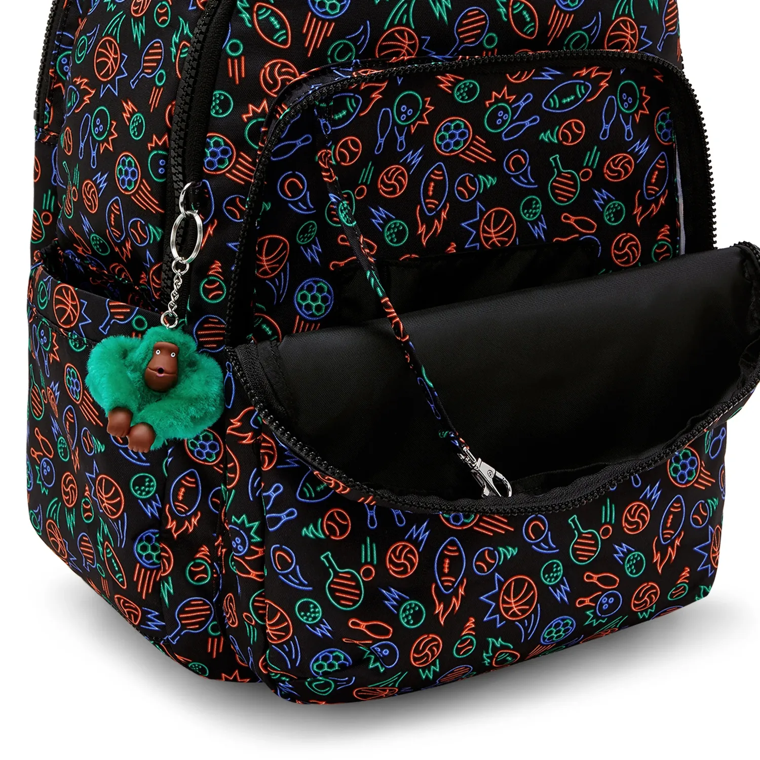 Kipling Seoul College Extra rugzak Groot Sport Doodle