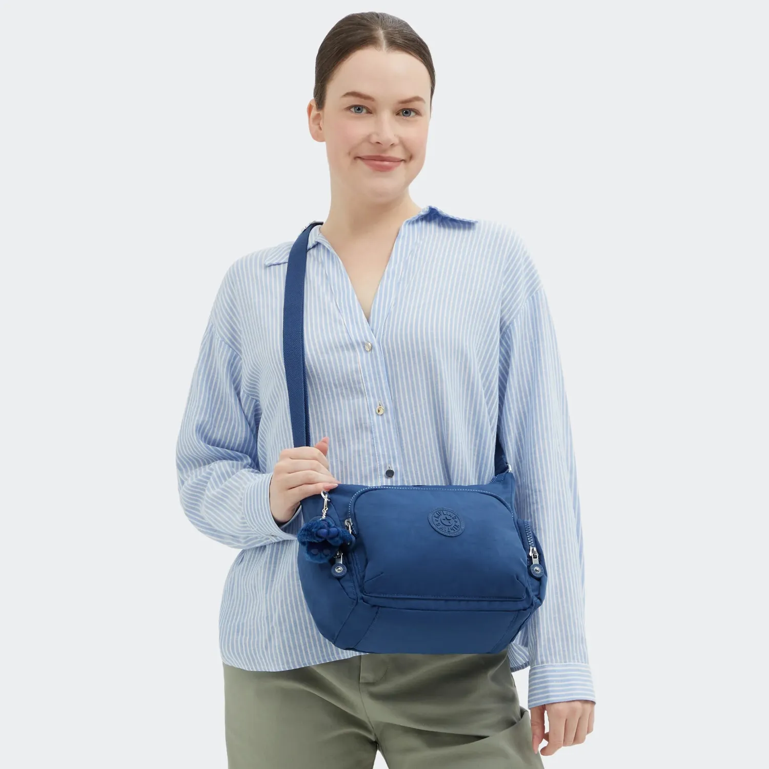 Kipling Gabb S crossbodytas Medium Casual Blue veel vakken