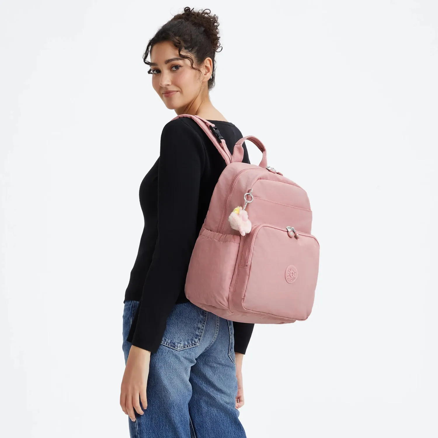 Kipling Maisie babyrugzak Tiny Smoky Blush Medium met verschoonmat