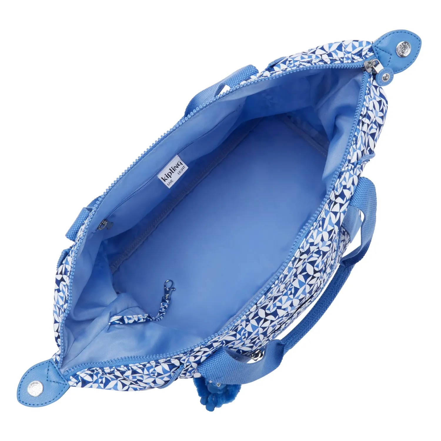 Kipling Art schoudertas Medium Crazy Leaves licht