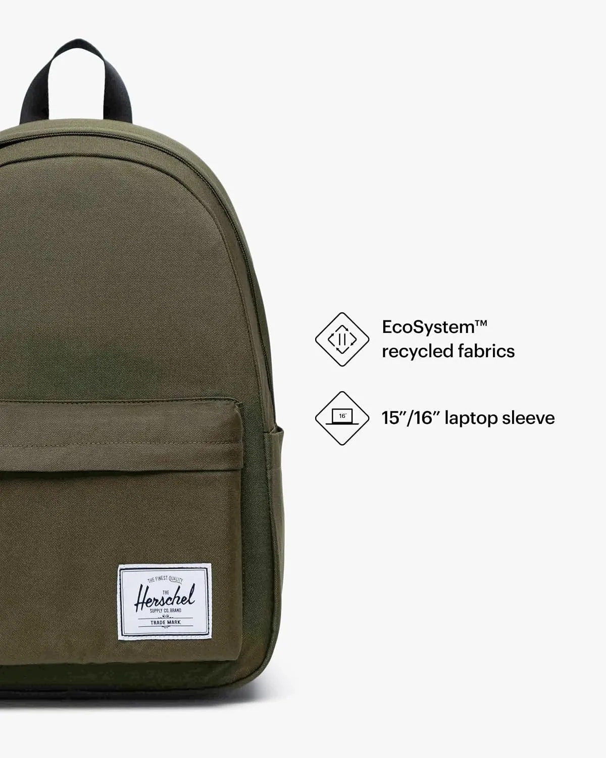 Herschel Classic rugzak 20L ivy green mod