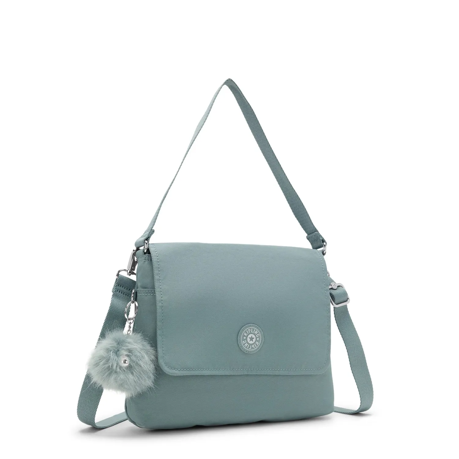 Kipling Siraz schoudertas Medium Green Air met klep