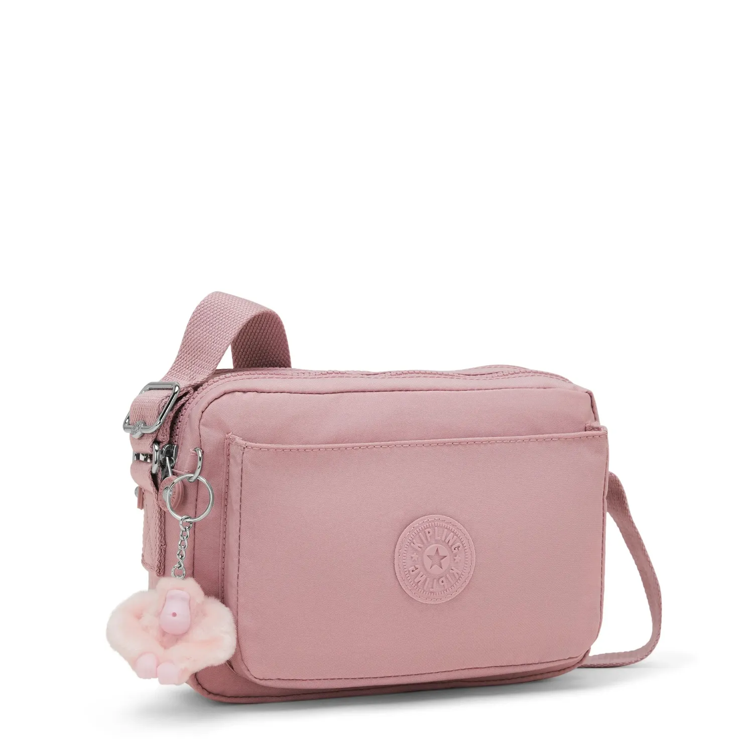 Kipling Abanu M schoudertasje Smoky Blush met binnenvak