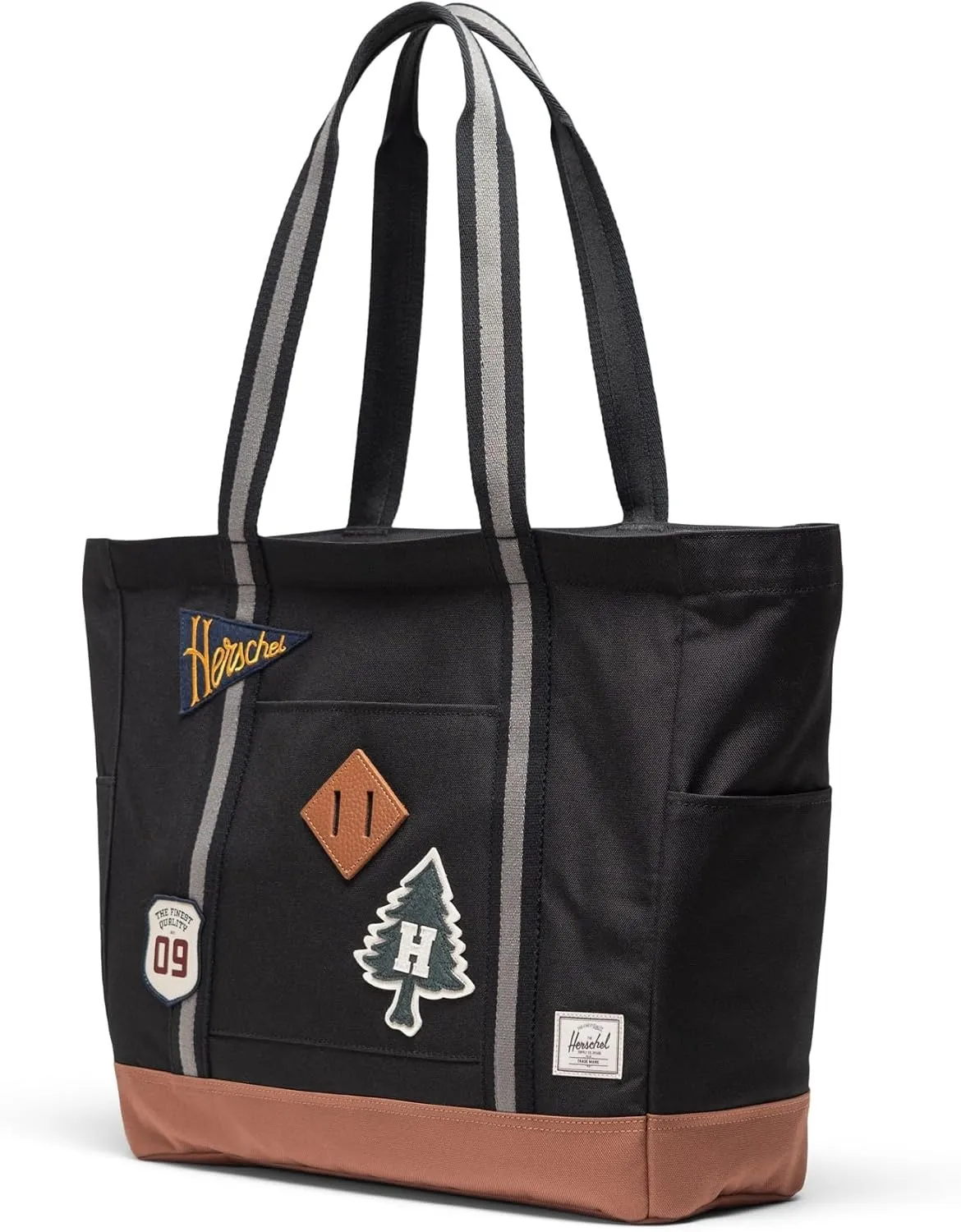 Herschel Heritage Tote shopper Patches Black