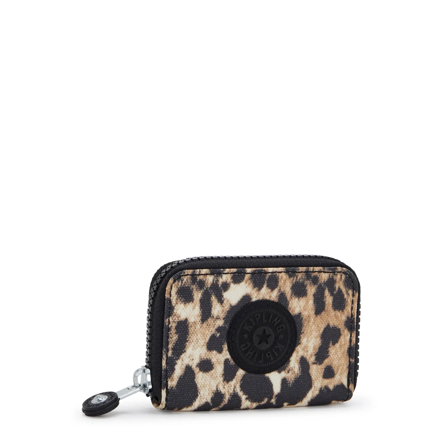 Kipling Cash Buddy portemonnee Wild Leopard klein met rits