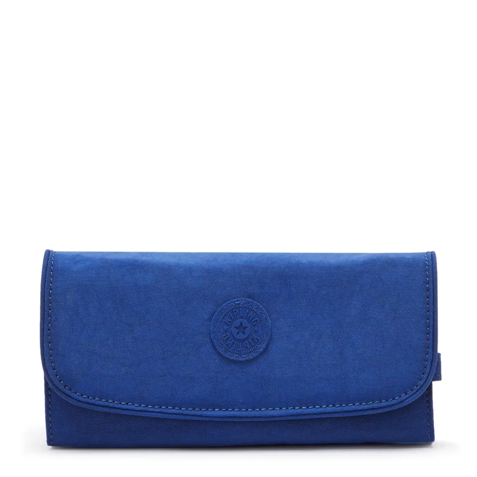 Kipling Money Land portemonnee Groot Blazing Blue RFID