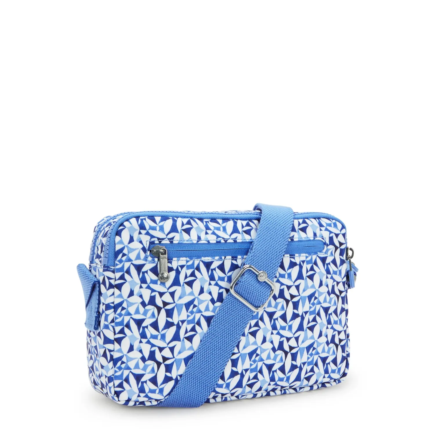 Kipling Abanu M crossbody tas Crazy Leaves medium met ritsvakken