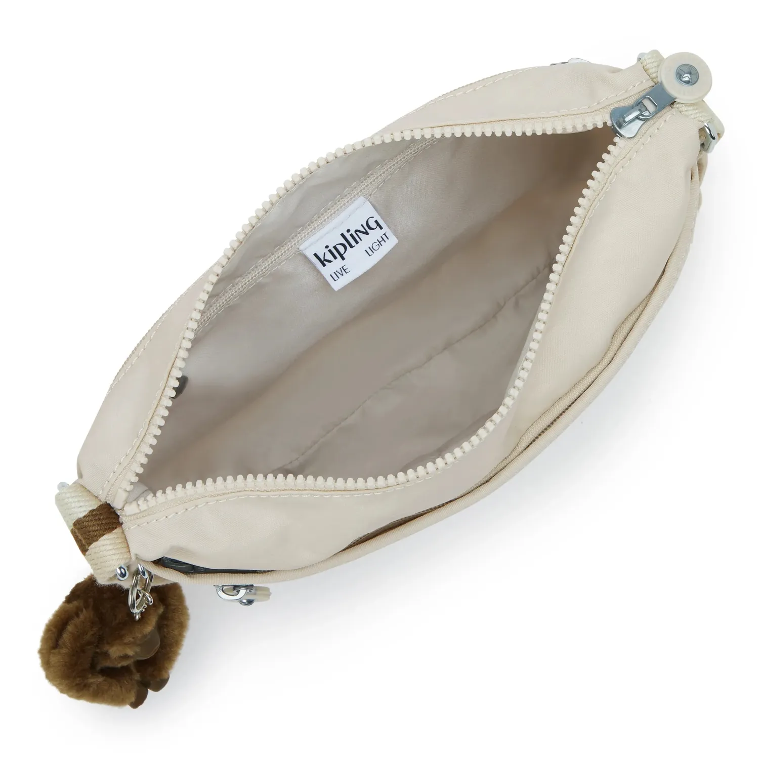 Kipling Arto schoudertas Medium Soft Sand licht