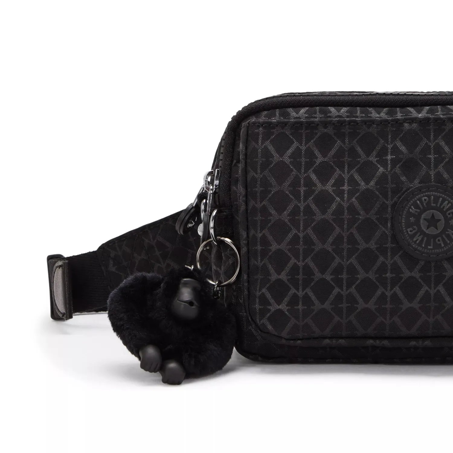 Kipling Abanu Multi crossbody tas Klein Signature Emb patroon