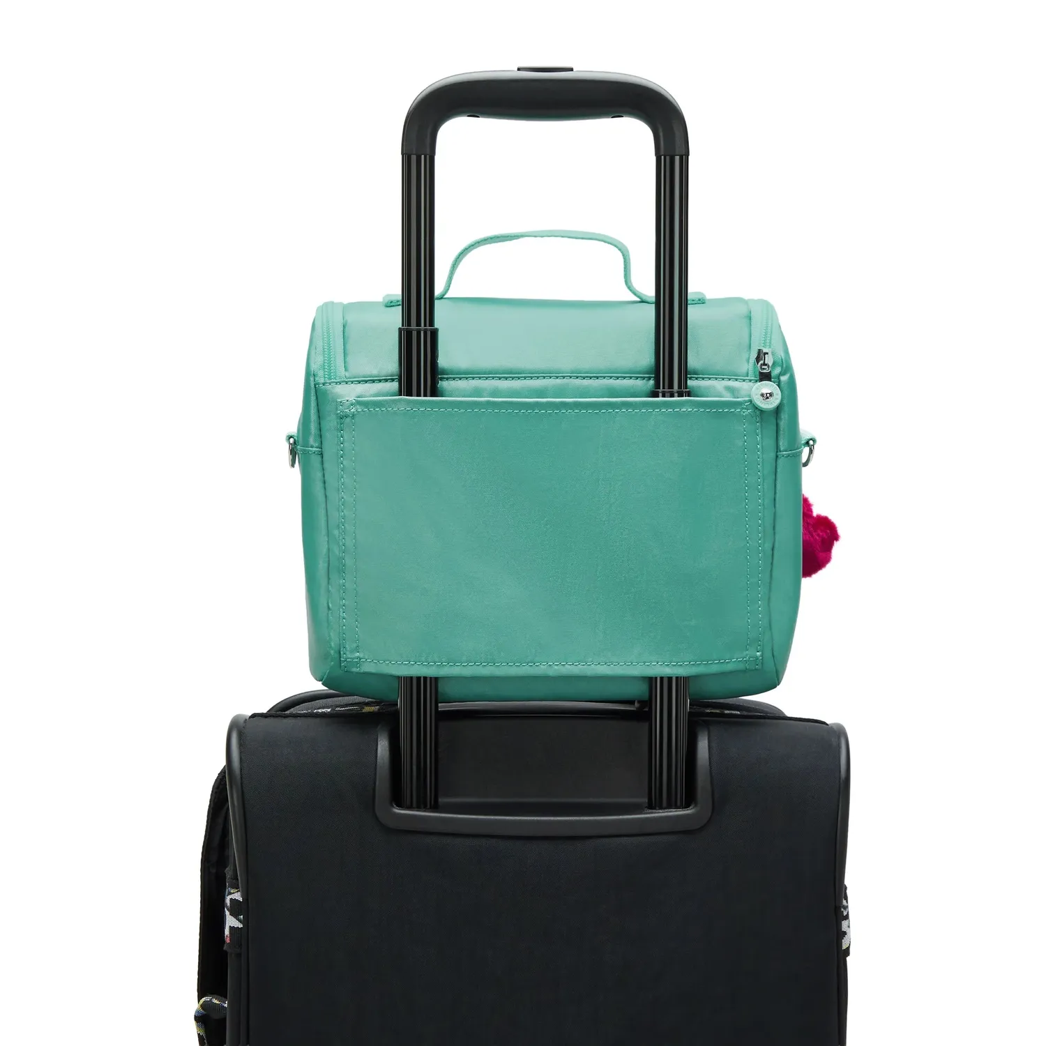 Kipling New Kichirou lunchtas Oasis Mint Metallic groot trolleyband