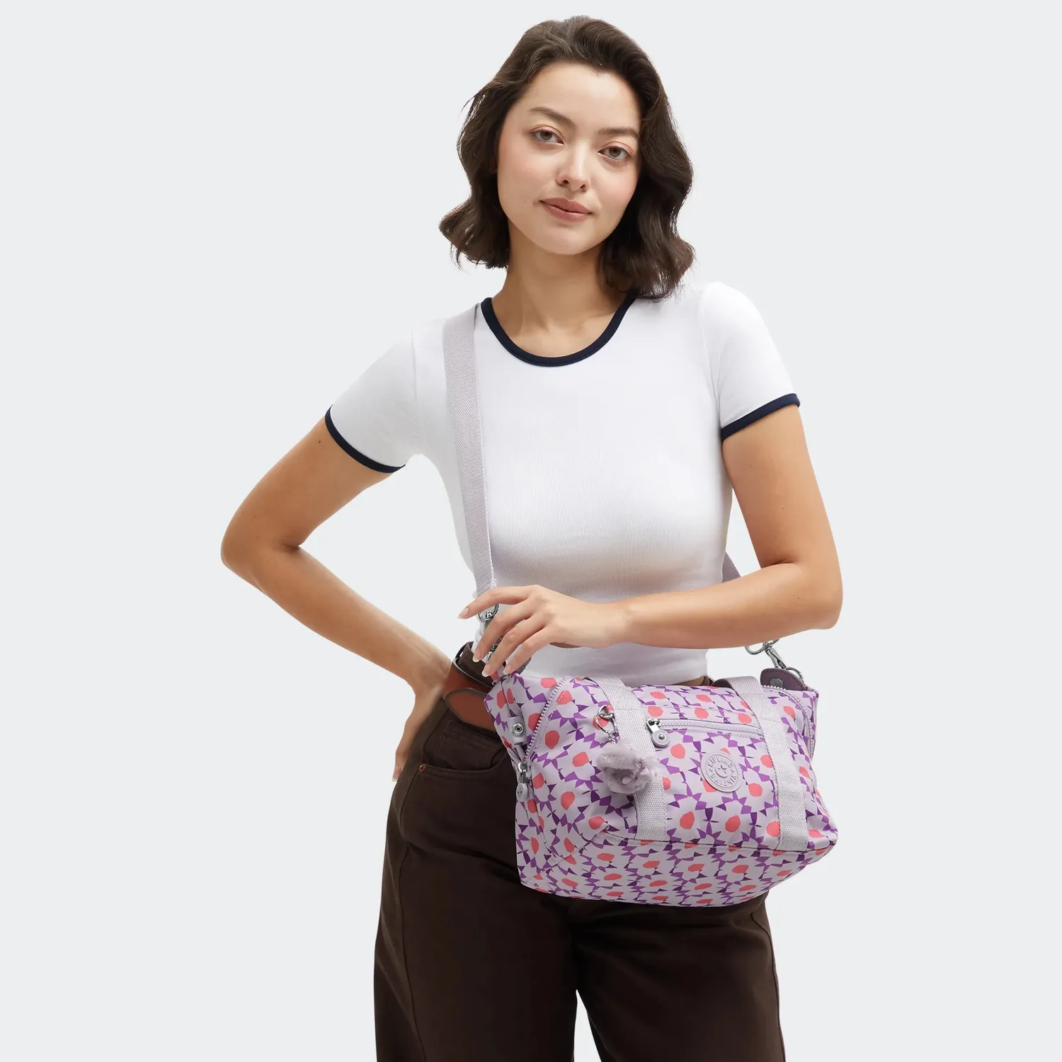 Kipling Art Mini tasje Flower Dots klein met print