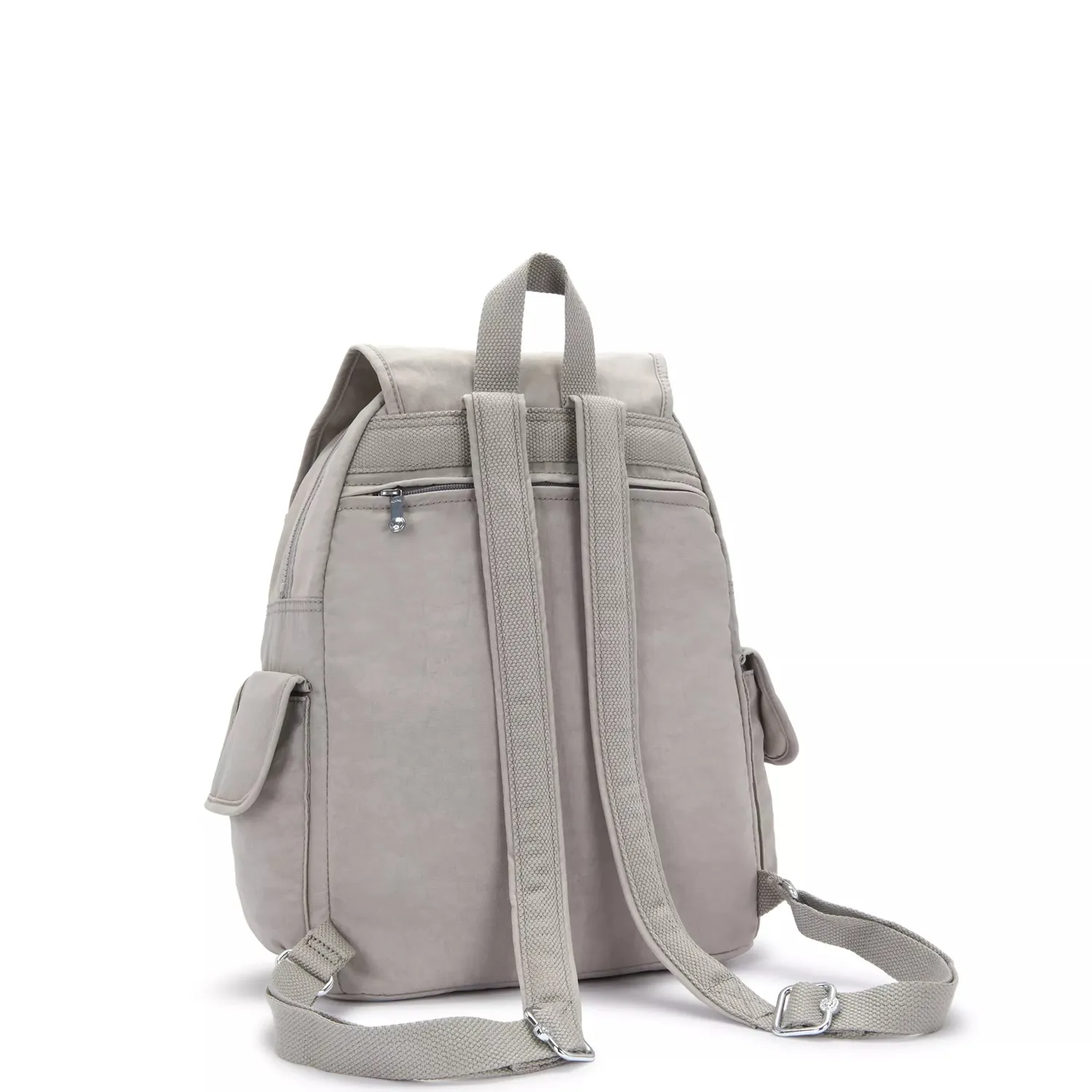 Kipling City Pack Rugzak Medium Grey Gris met zijvakken
