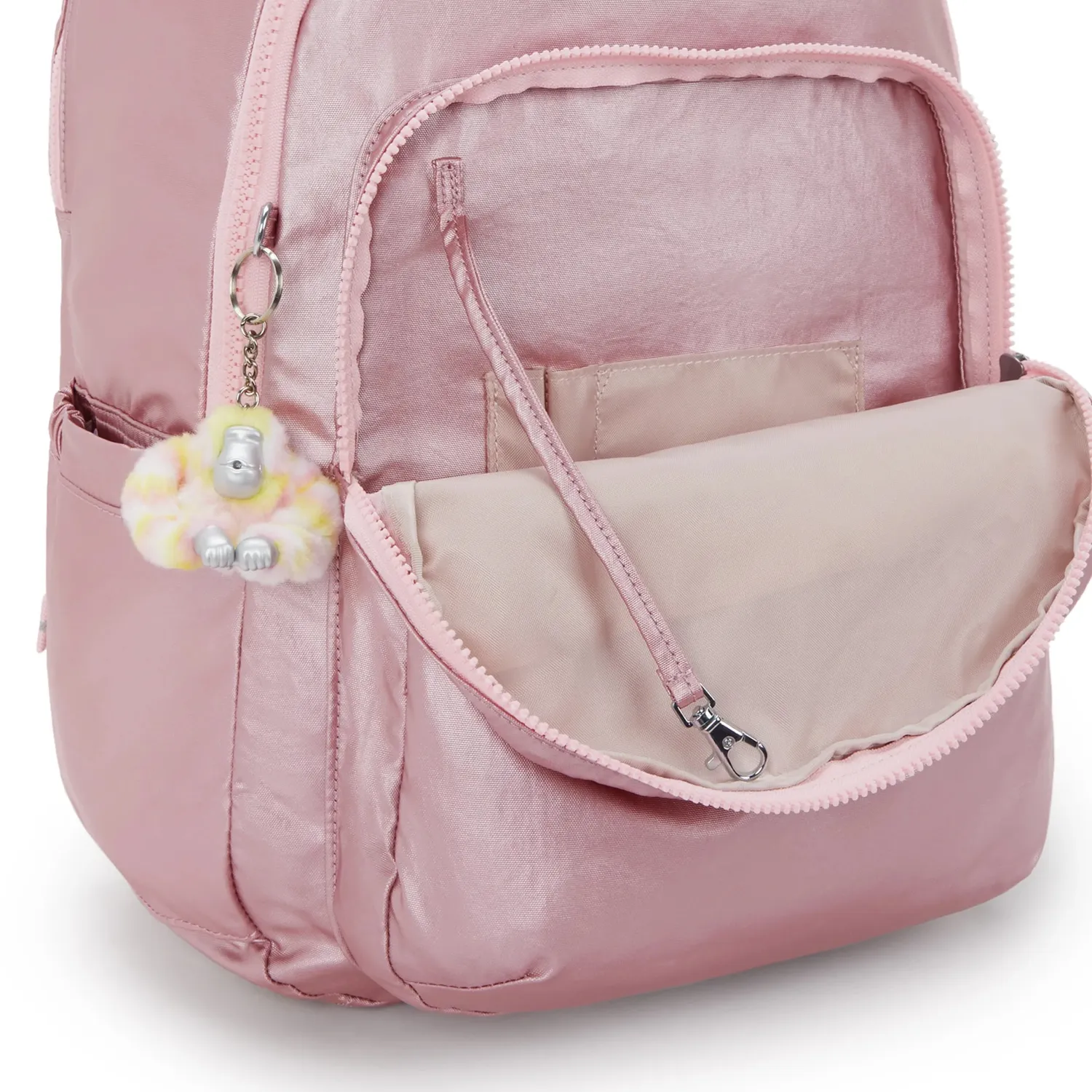 Kipling Seoul College Extra rugzak Groot Bronze Pink 15 inch