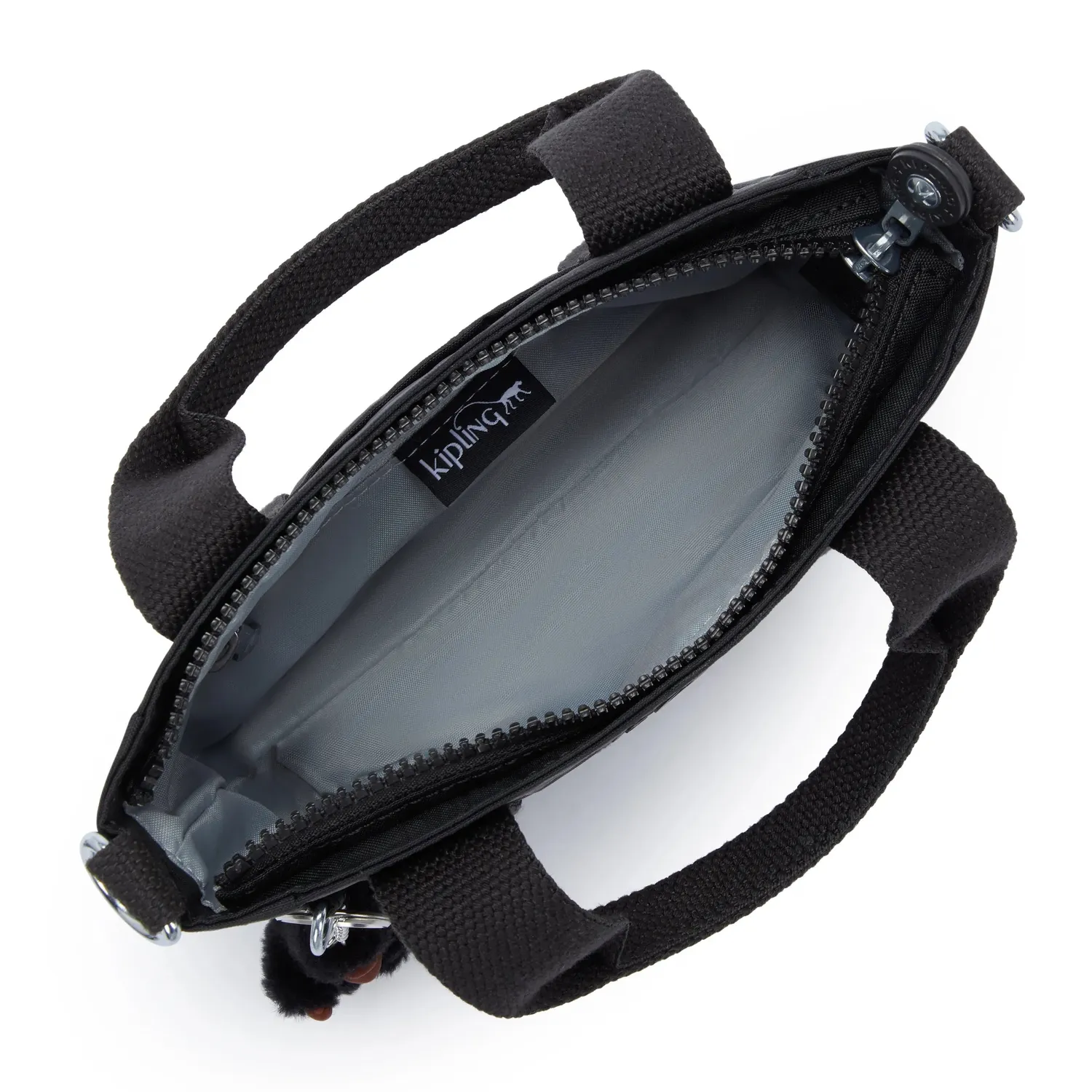 Kipling Jayla Mini crossbody Black Tonal Klein met riem