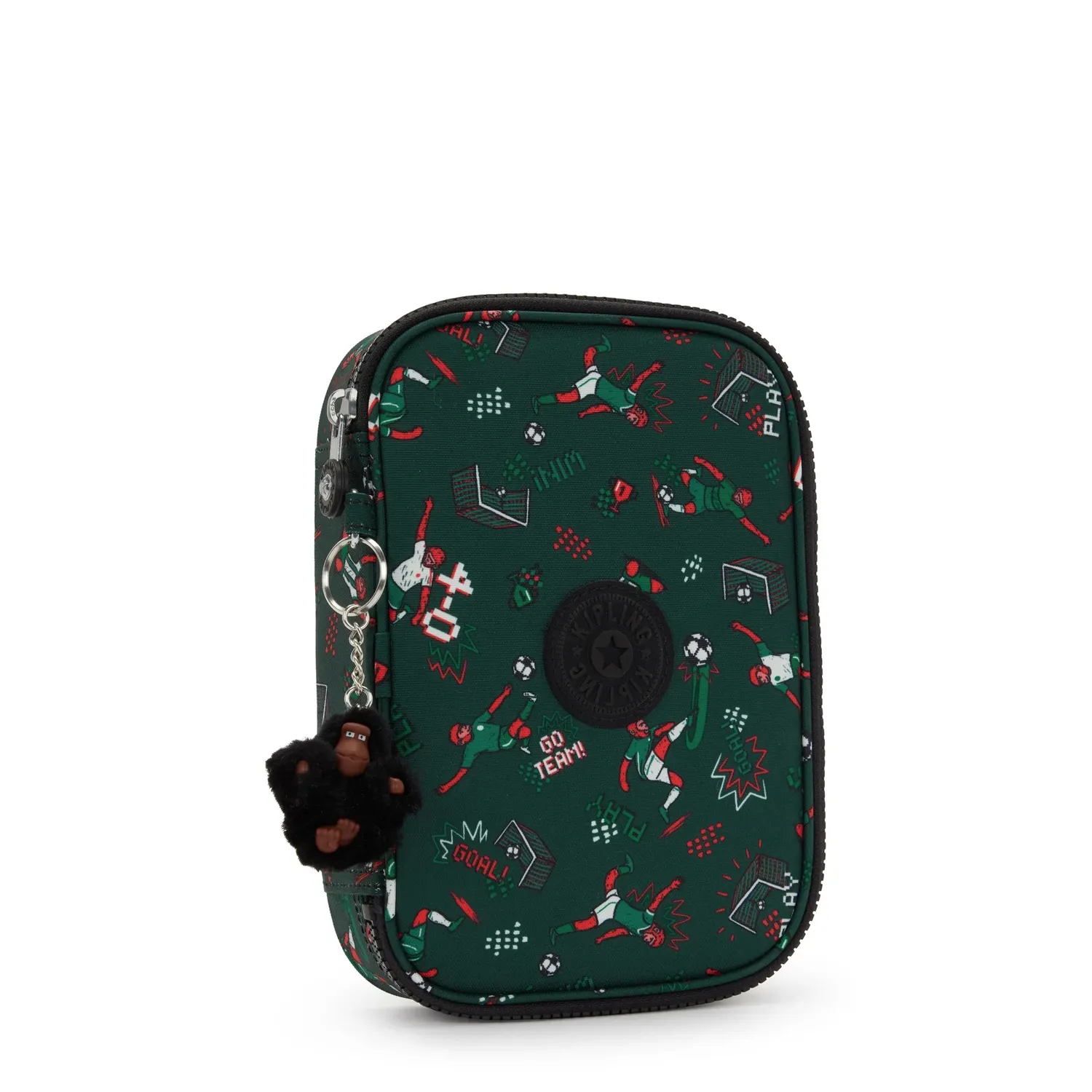 Kipling 100 Pens pennenzak Soccer Print groot waterafstotend