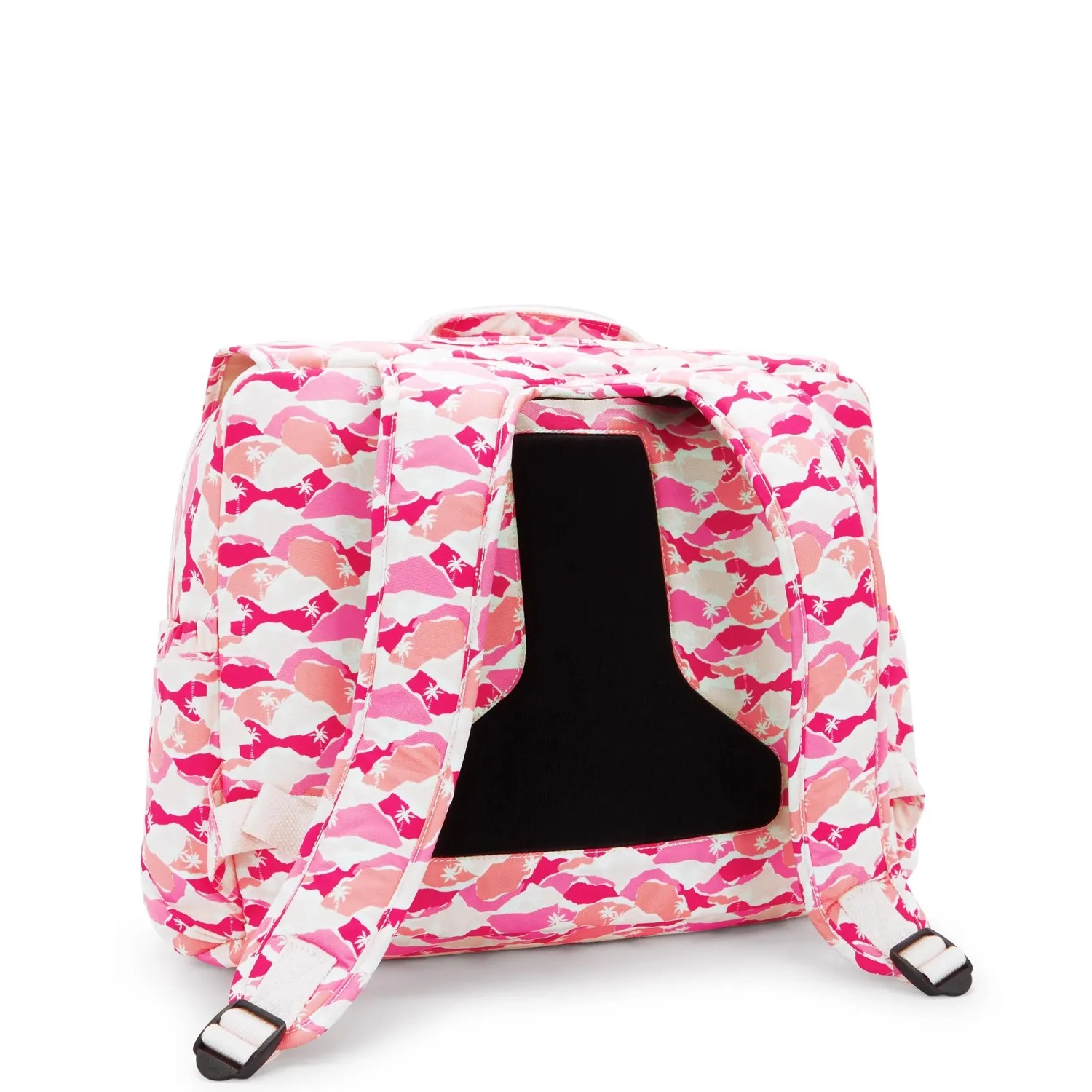 Kipling Codie L schooltas Pink Palm groot flessenhouders