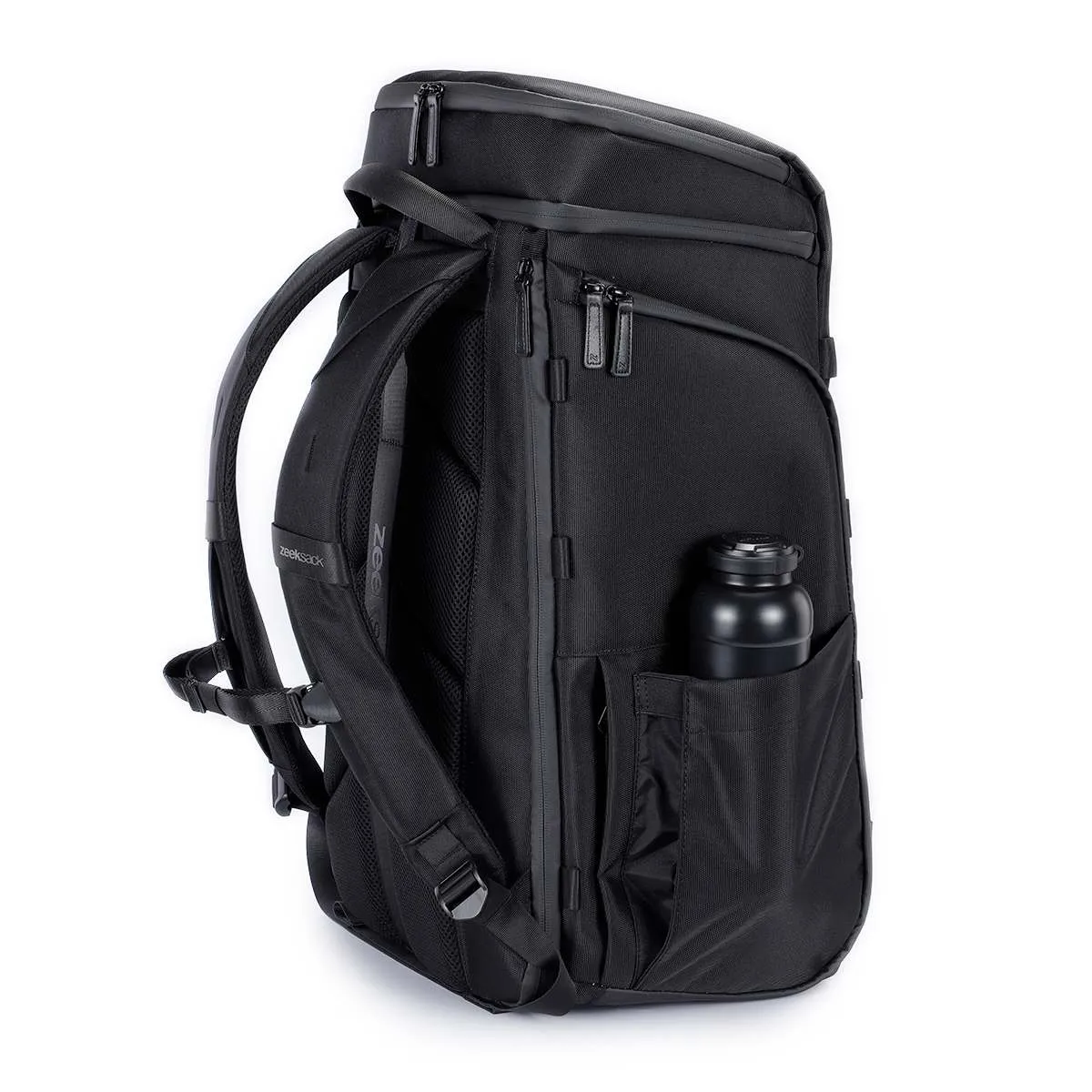 ZEEKSACK The Organizer 40L rugzak zwart canvas