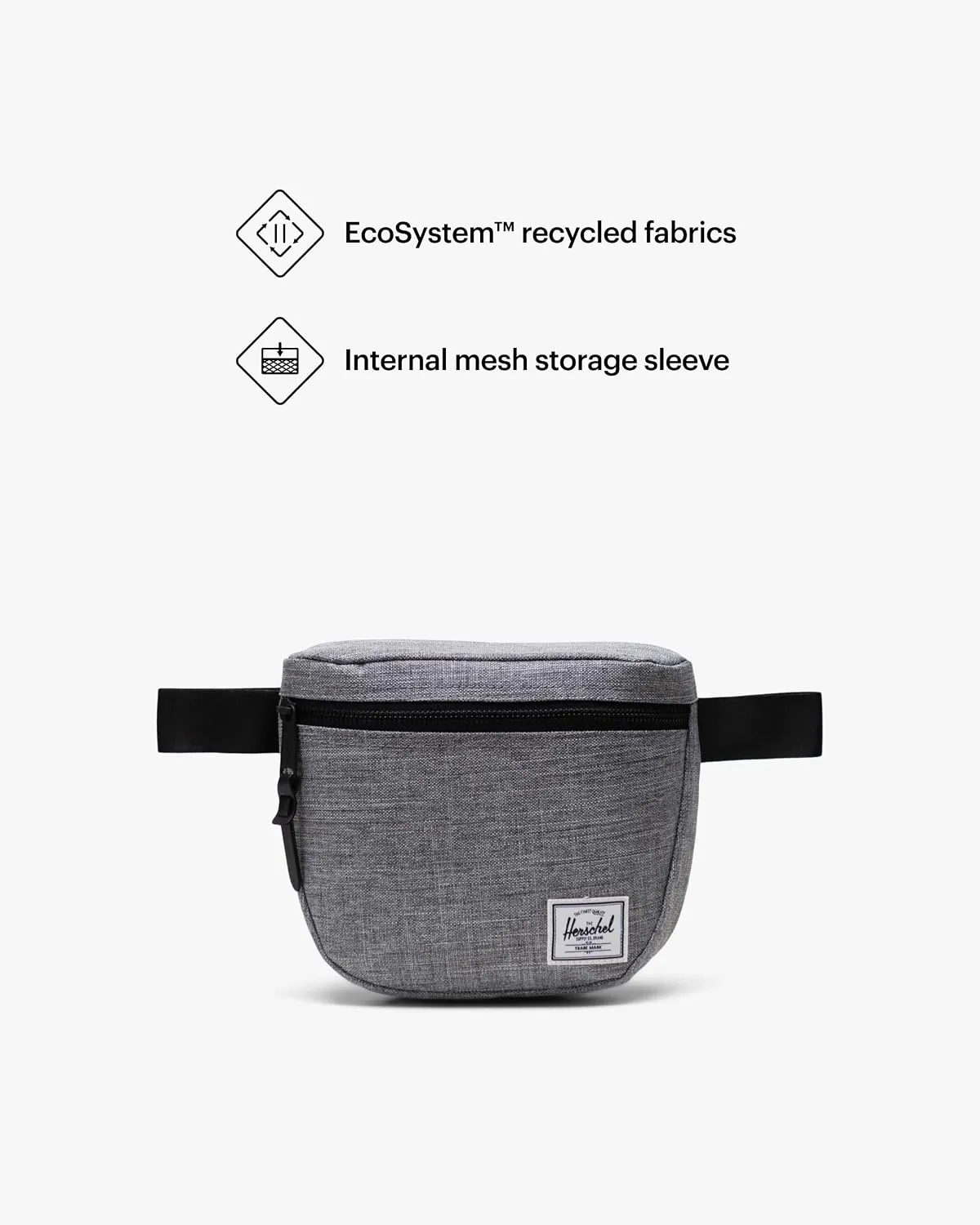 Herschel Settlement heuptas raven crosshatch canvas