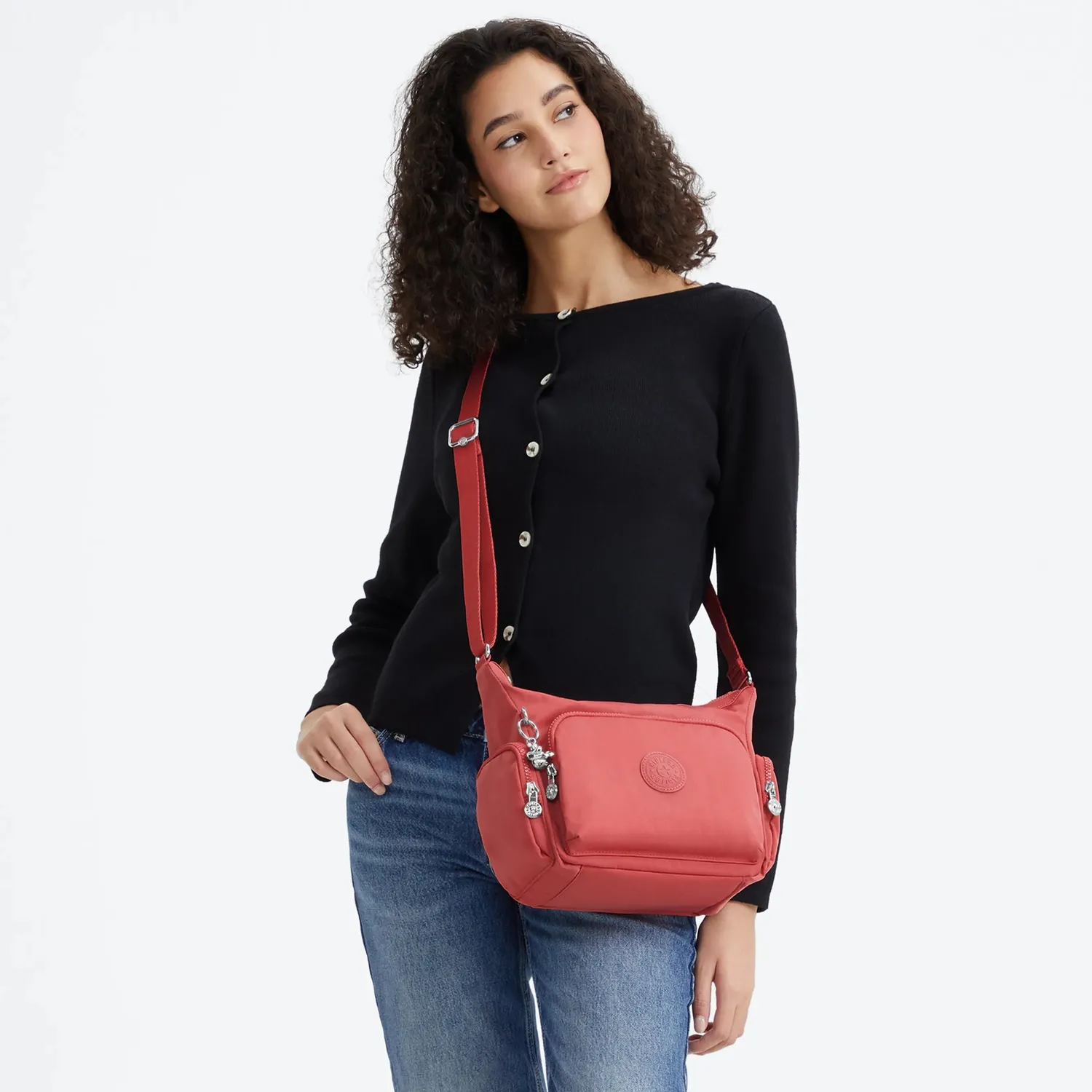 Kipling Gabb S crossbodytas Misty Pink Medium met rits