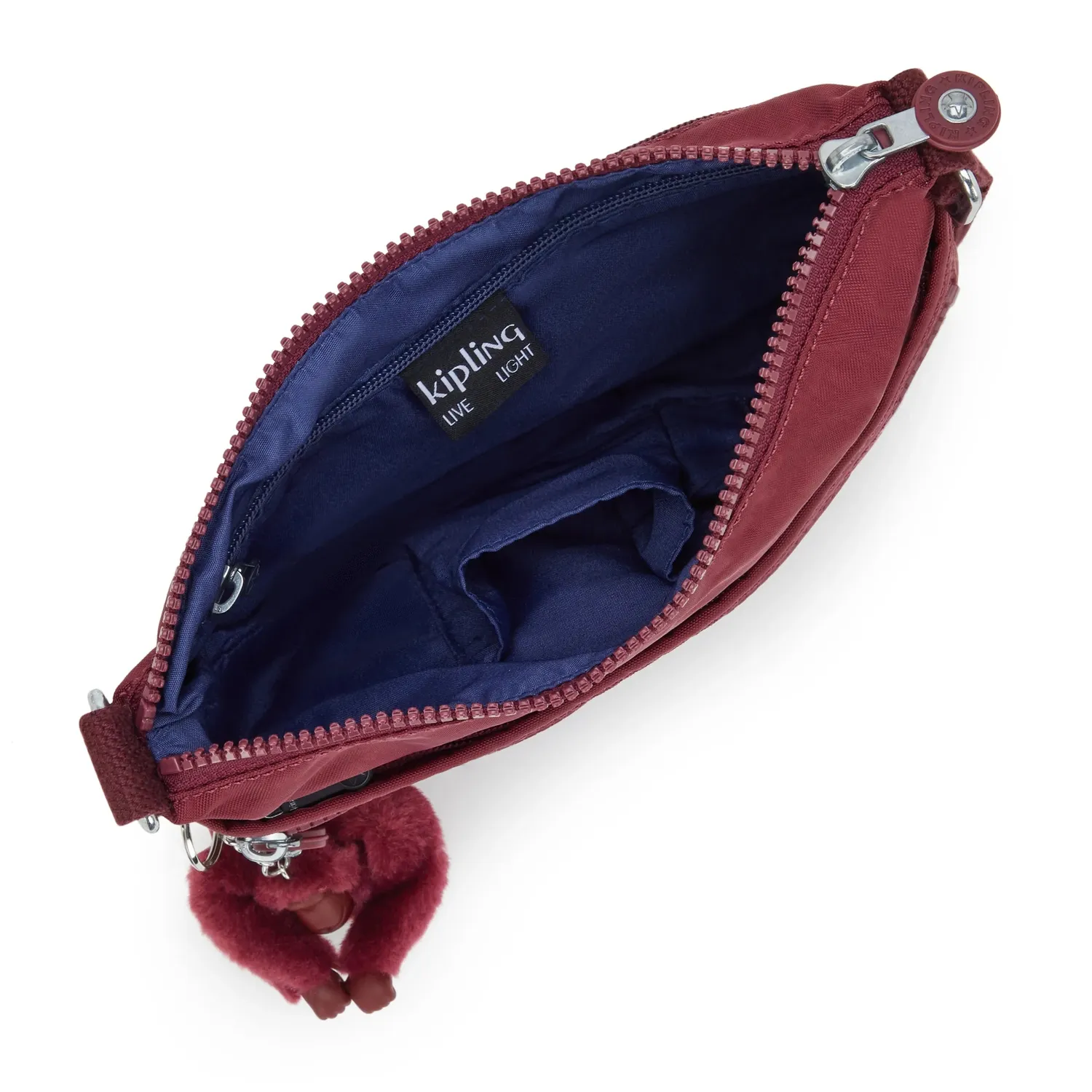 Kipling Arto S crossbody tas Lounge Wine klein waterafstotend