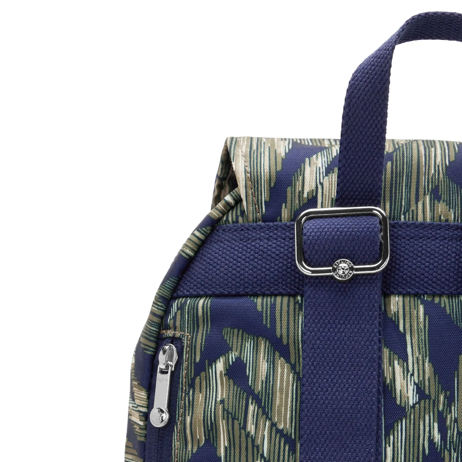 Kipling City Pocket S rugzak Striped Grasses klein klep