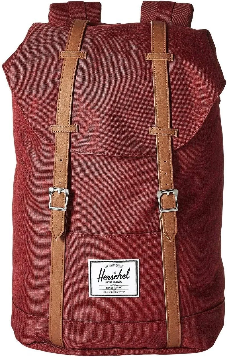 Herschel Retreat Rugzak Classic 19.5L Zwart Bruin Crosshatch