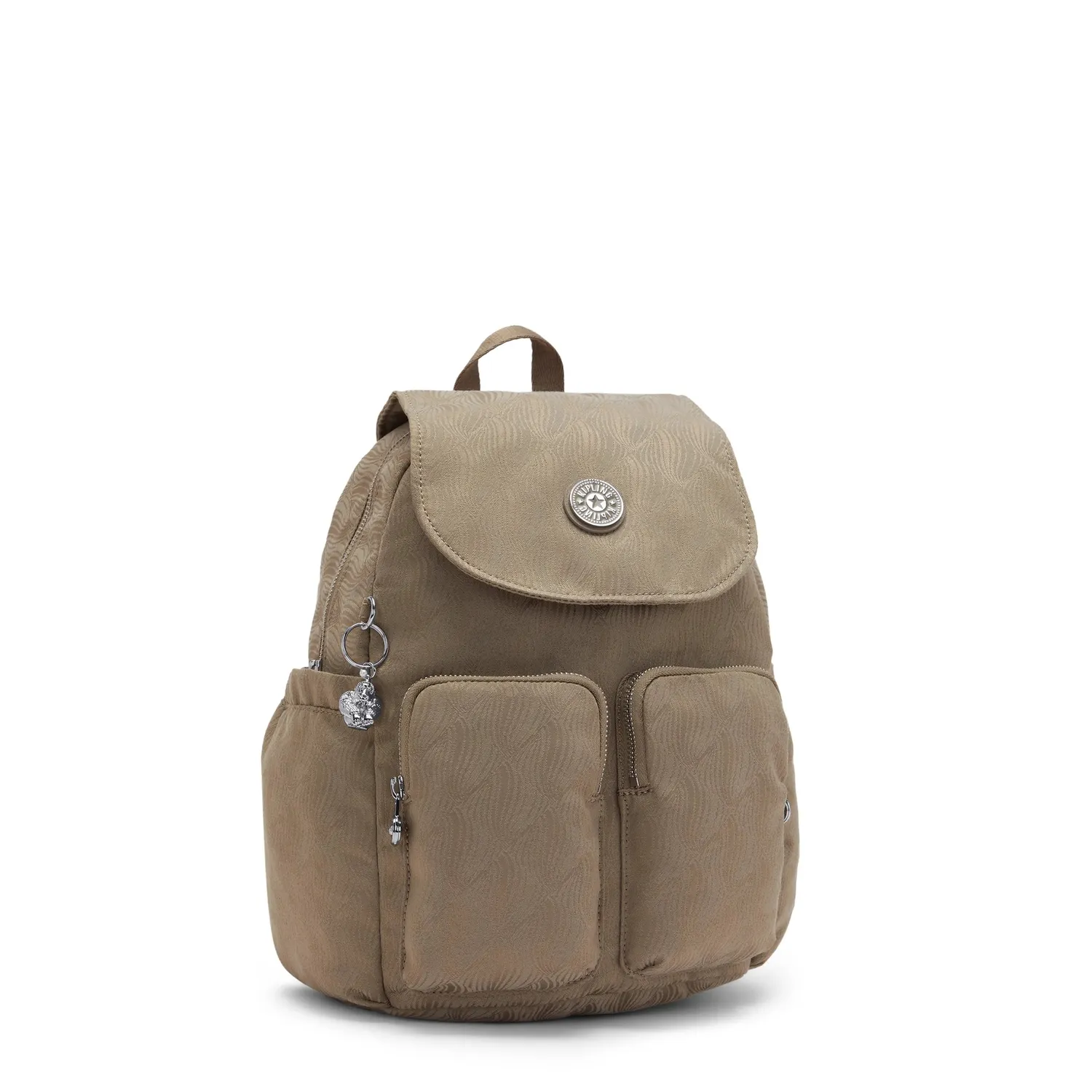 Kipling City Pocket S rugzak Diamond Wave Jacquard Klein klepsluiting