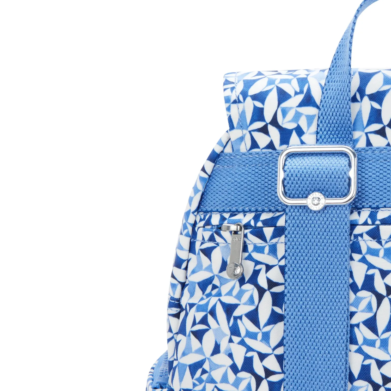 Kipling City Zip S rugzak Crazy Leaves klein met sleutelkoord