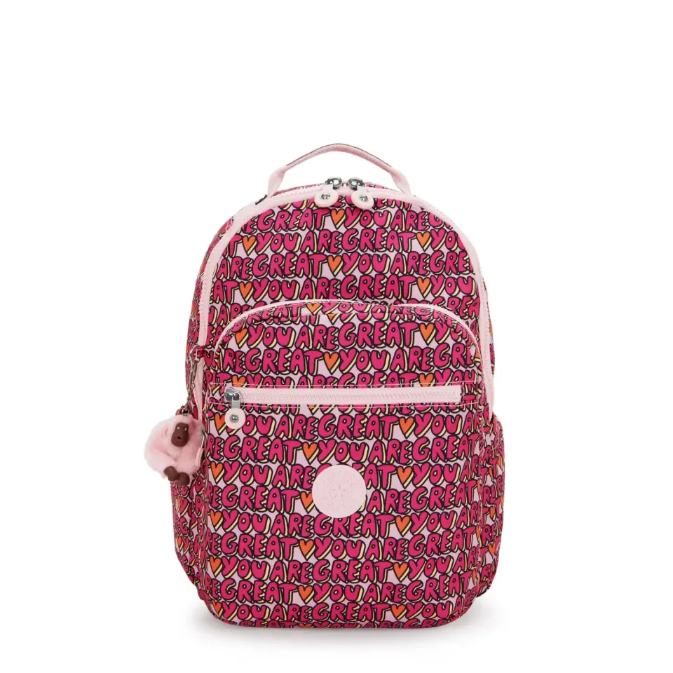 Kipling Seoul Lap rugzak U R Great Print 15 inch
