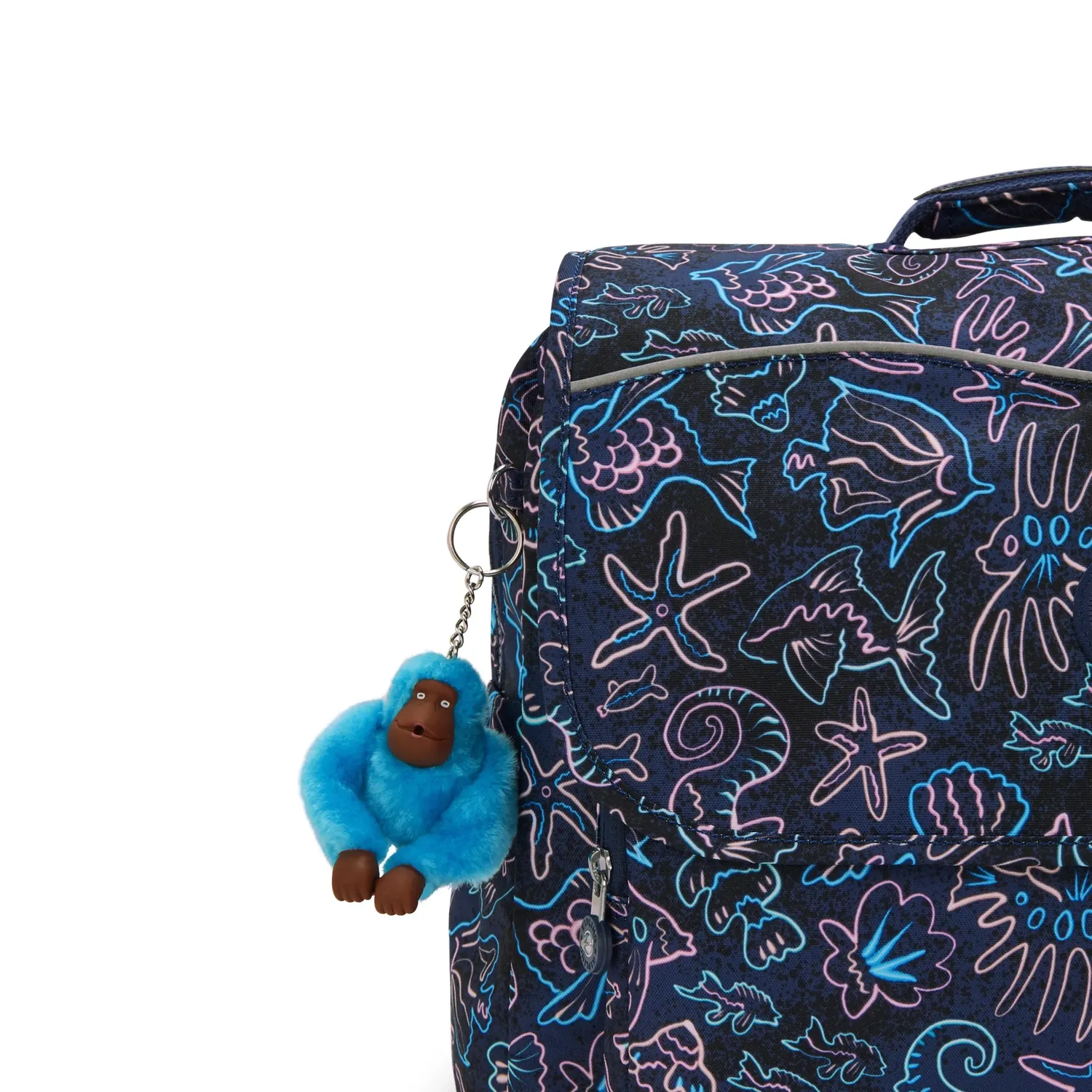 Kipling Codie L schooltas Groot Disco Fish A4